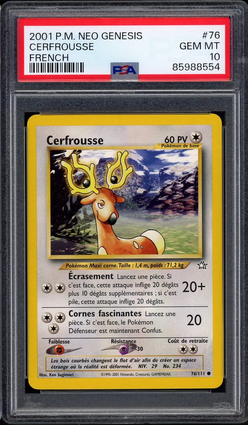 PSA 10 Cerfrousse