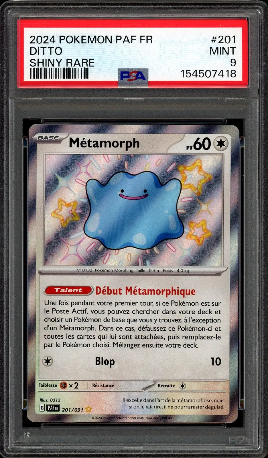 PSA 9 Métamorph Shiny