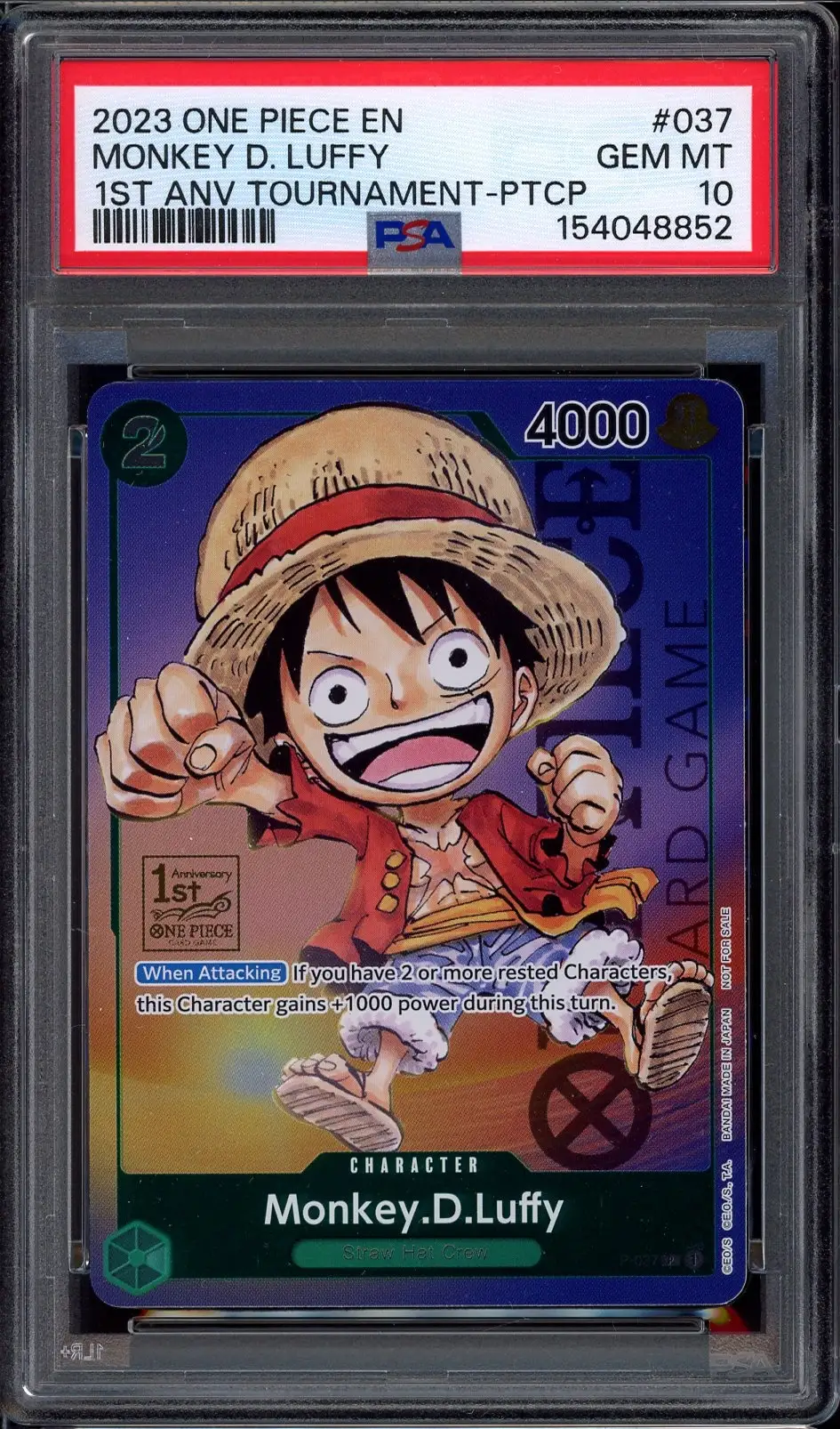 PSA 10 Monkey D. Luffy