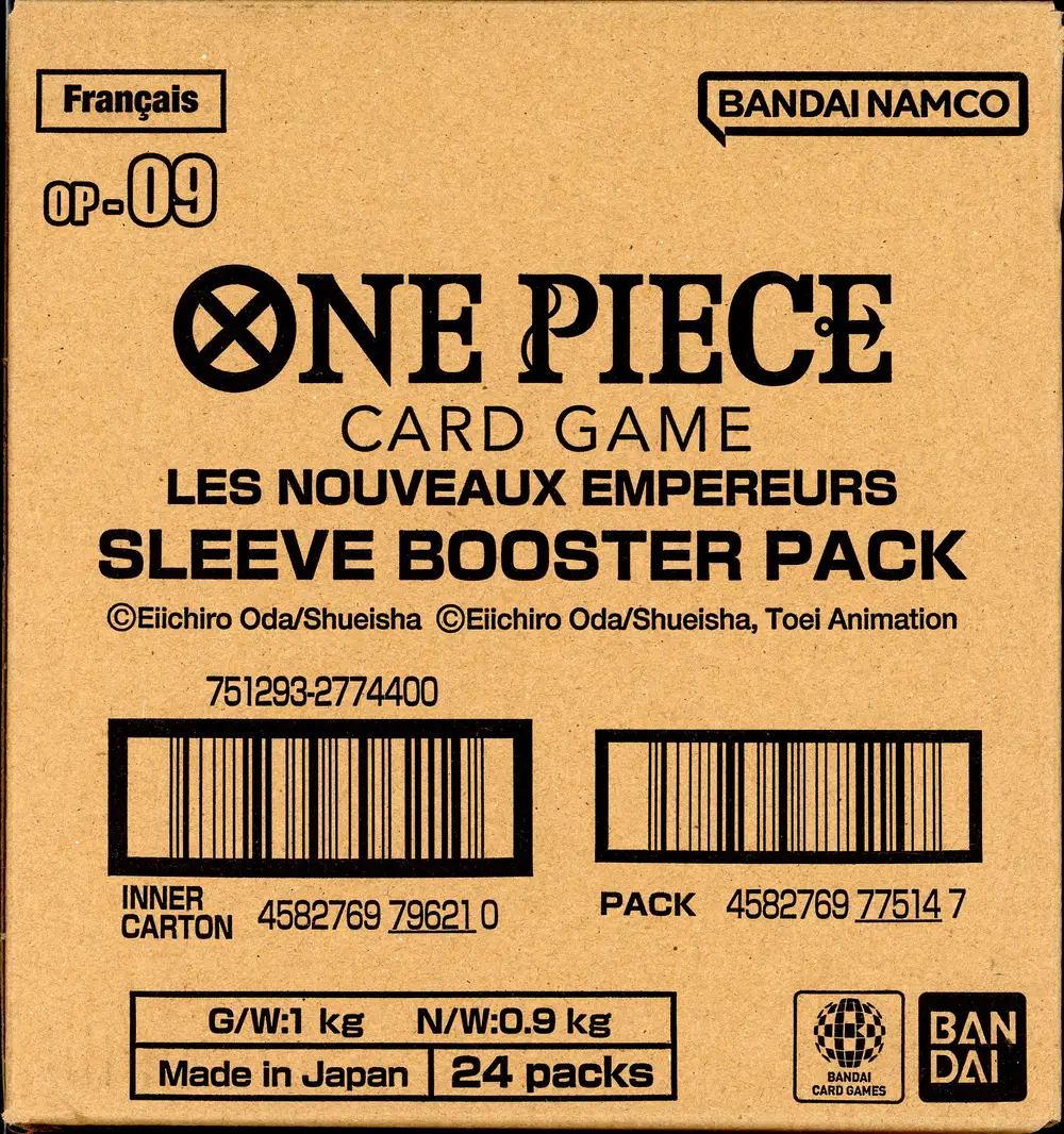 Case 24 Boosters Blisters OP-09 Les Nouveaux Empereurs