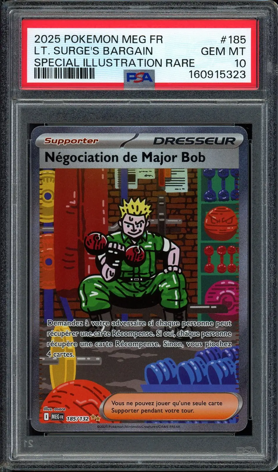 PSA 10 Négociation de Major Bob