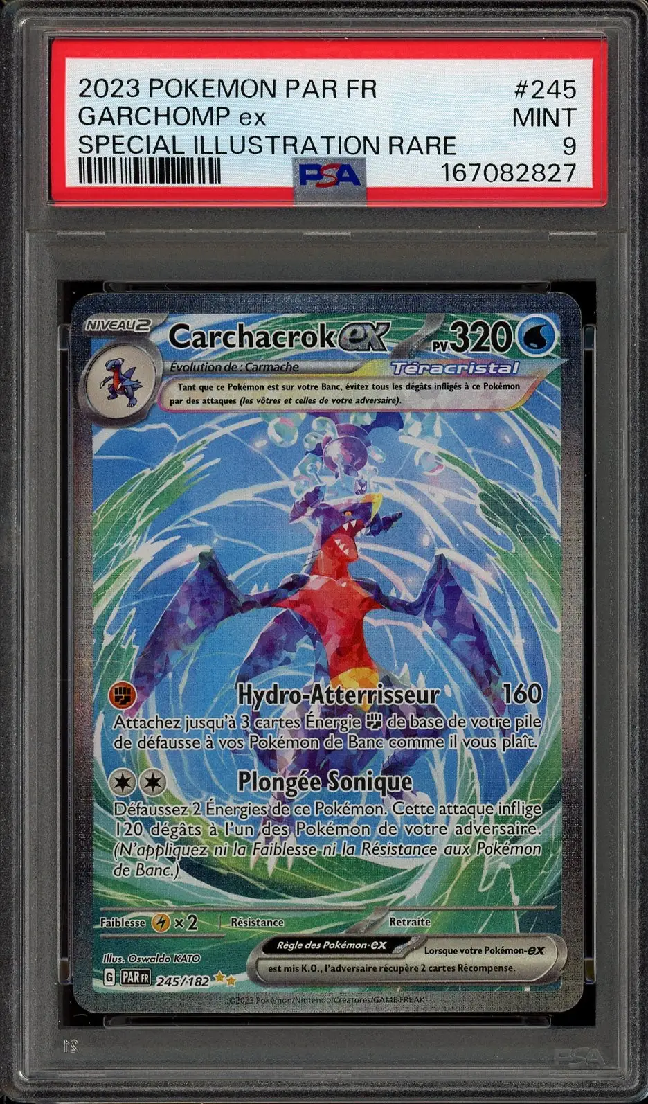 PSA 9 Carchacrok Ex