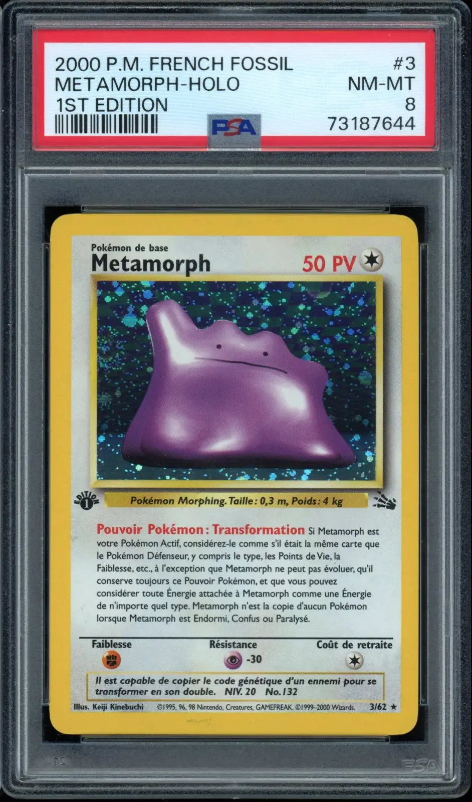 PSA 8 Metamorph Holo
