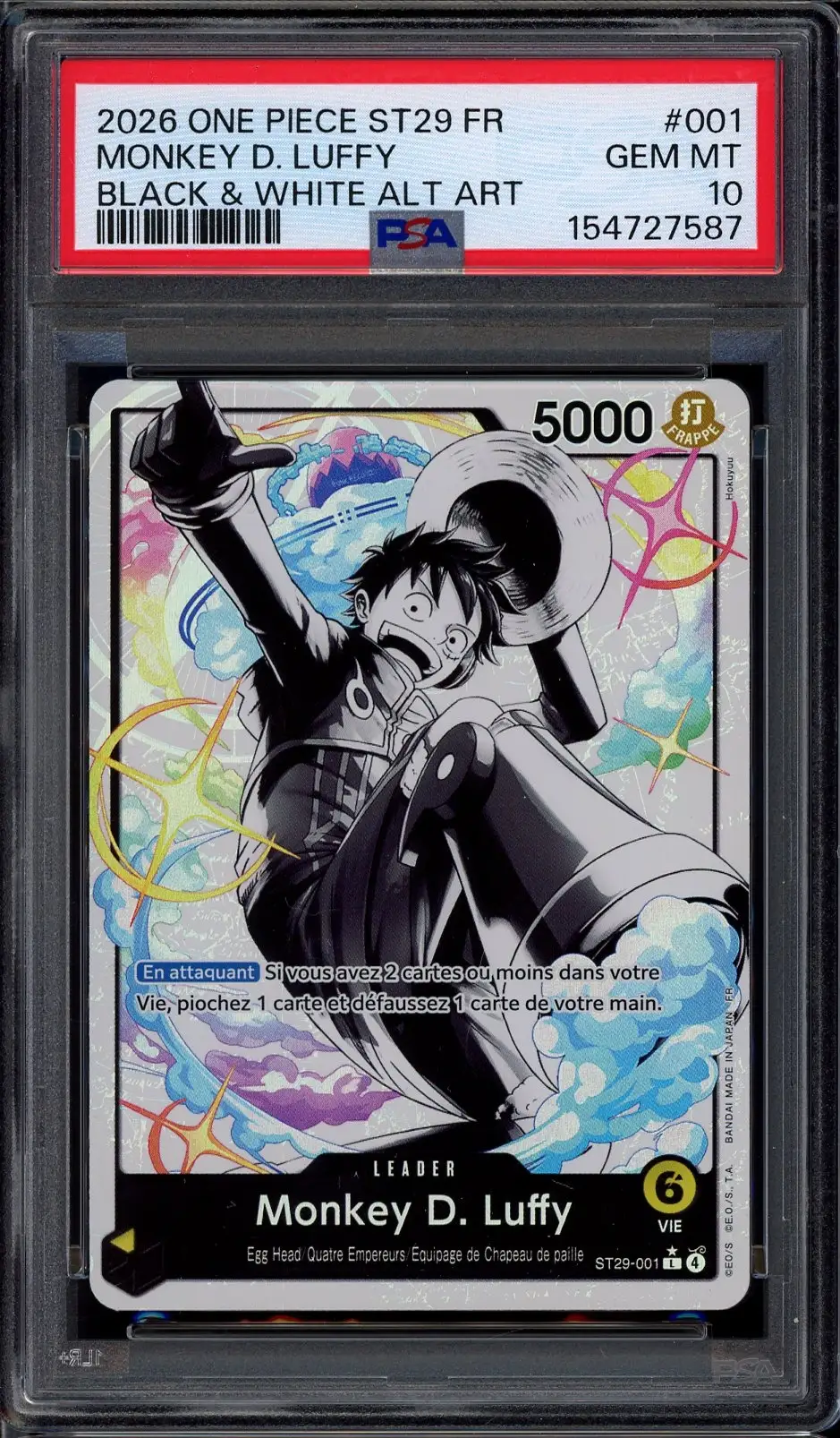 PSA 10 Monkey D. Luffy