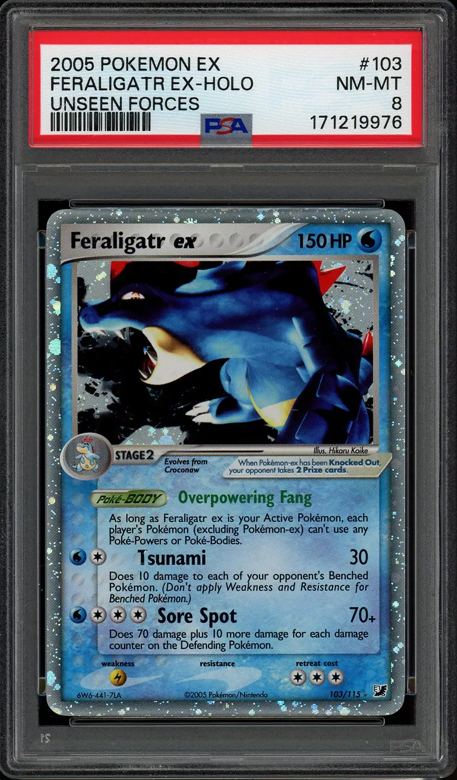 PSA 8 Feraligatr Ex