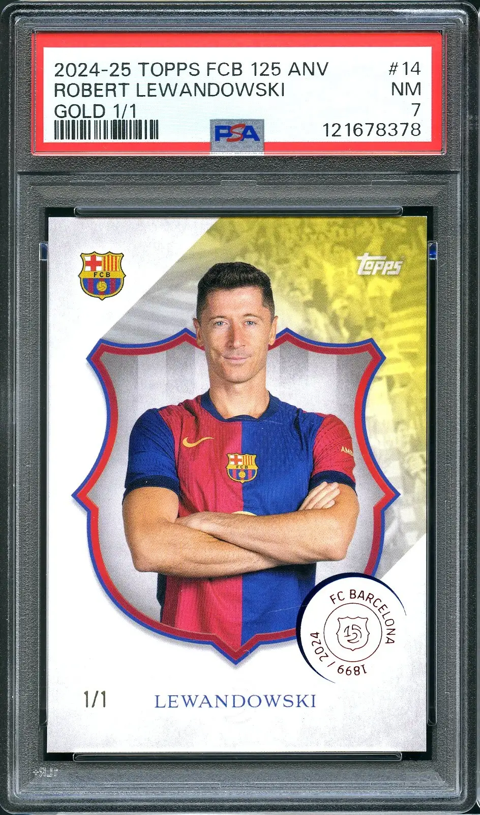PSA 7 Robert Lewandowski Gold