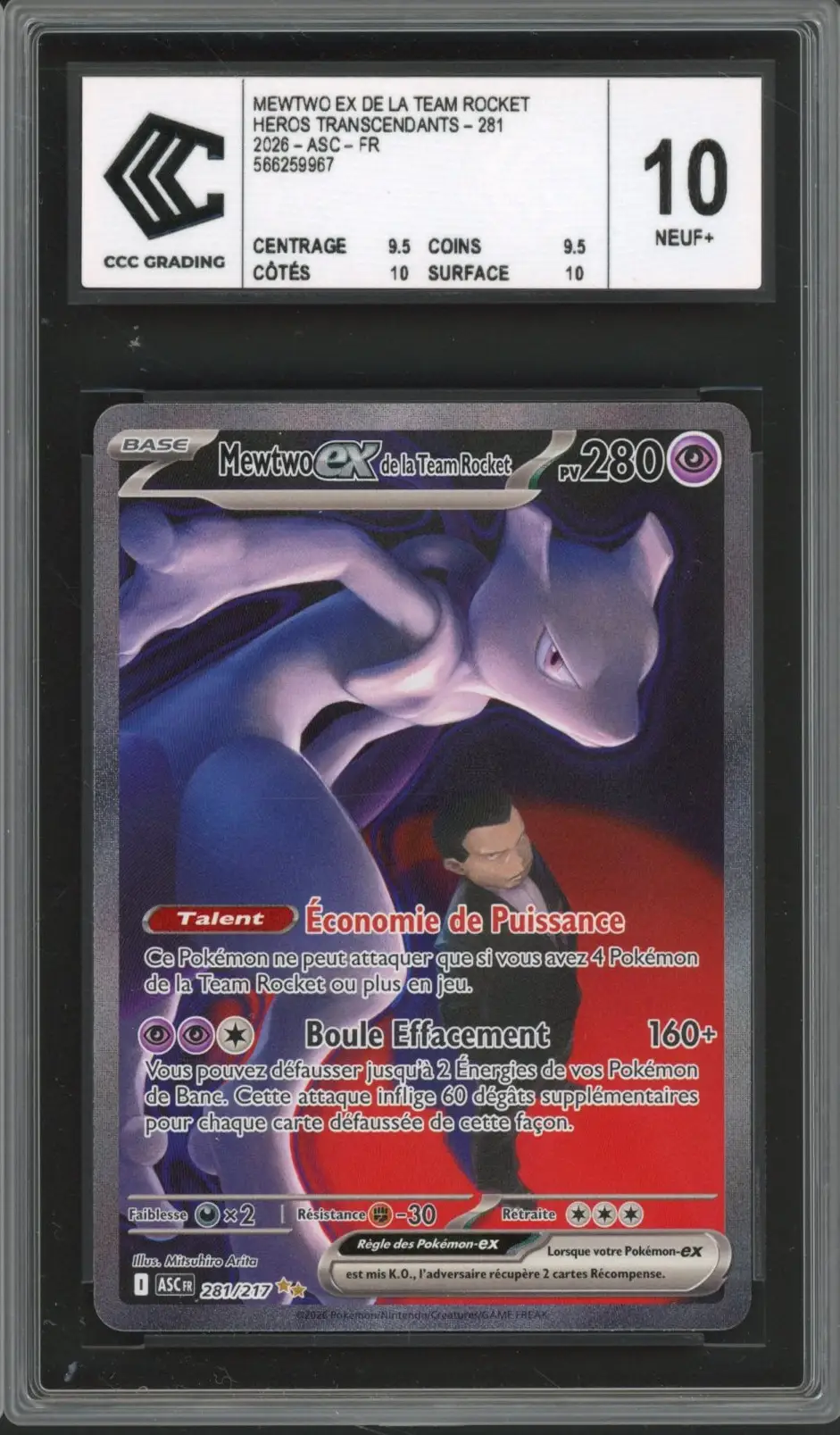 CCC 10 Mewtwo Ex de la Team Rocket
