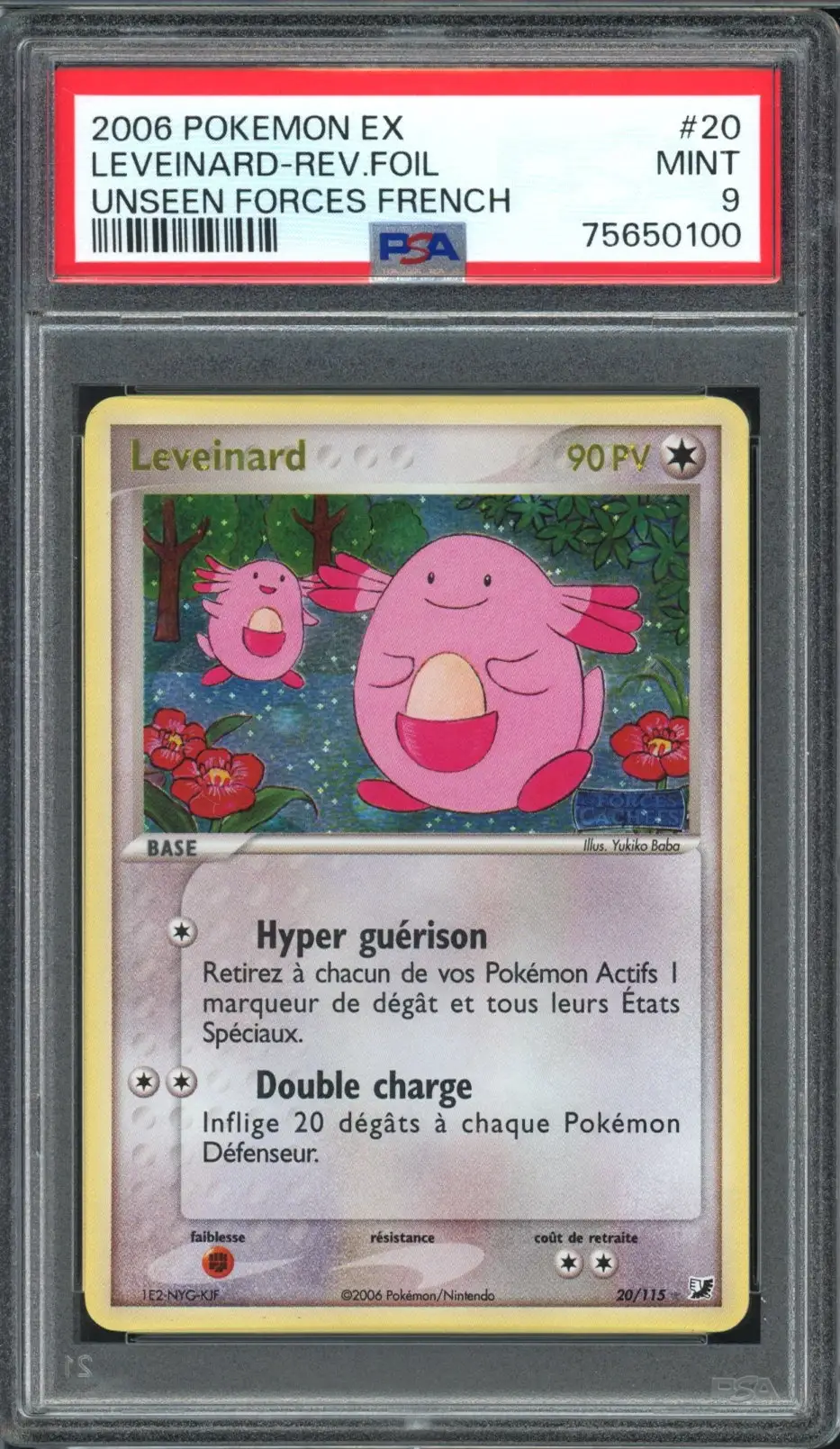 PSA 9 Leveinard Holo Reverse