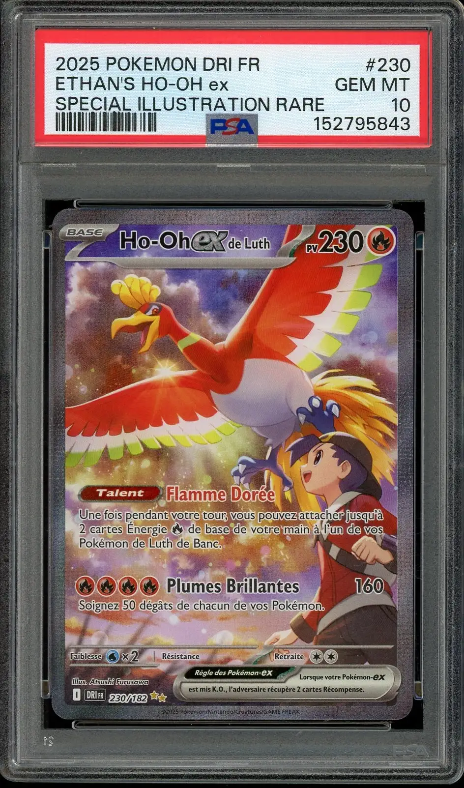 PSA 10 Ho-Oh Ex de Luth