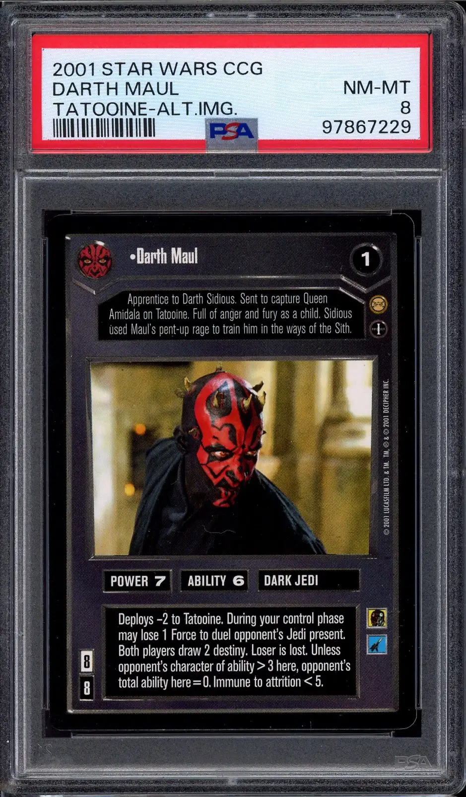 PSA 8 Darth Maul
