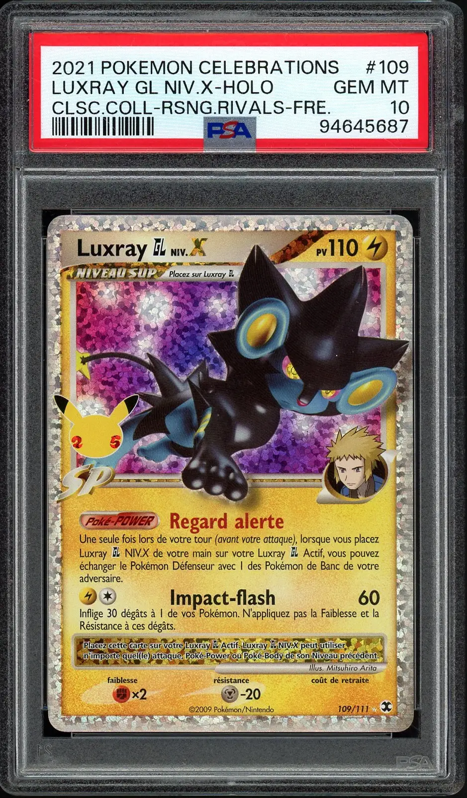 PSA 10 Luxray Niv. X