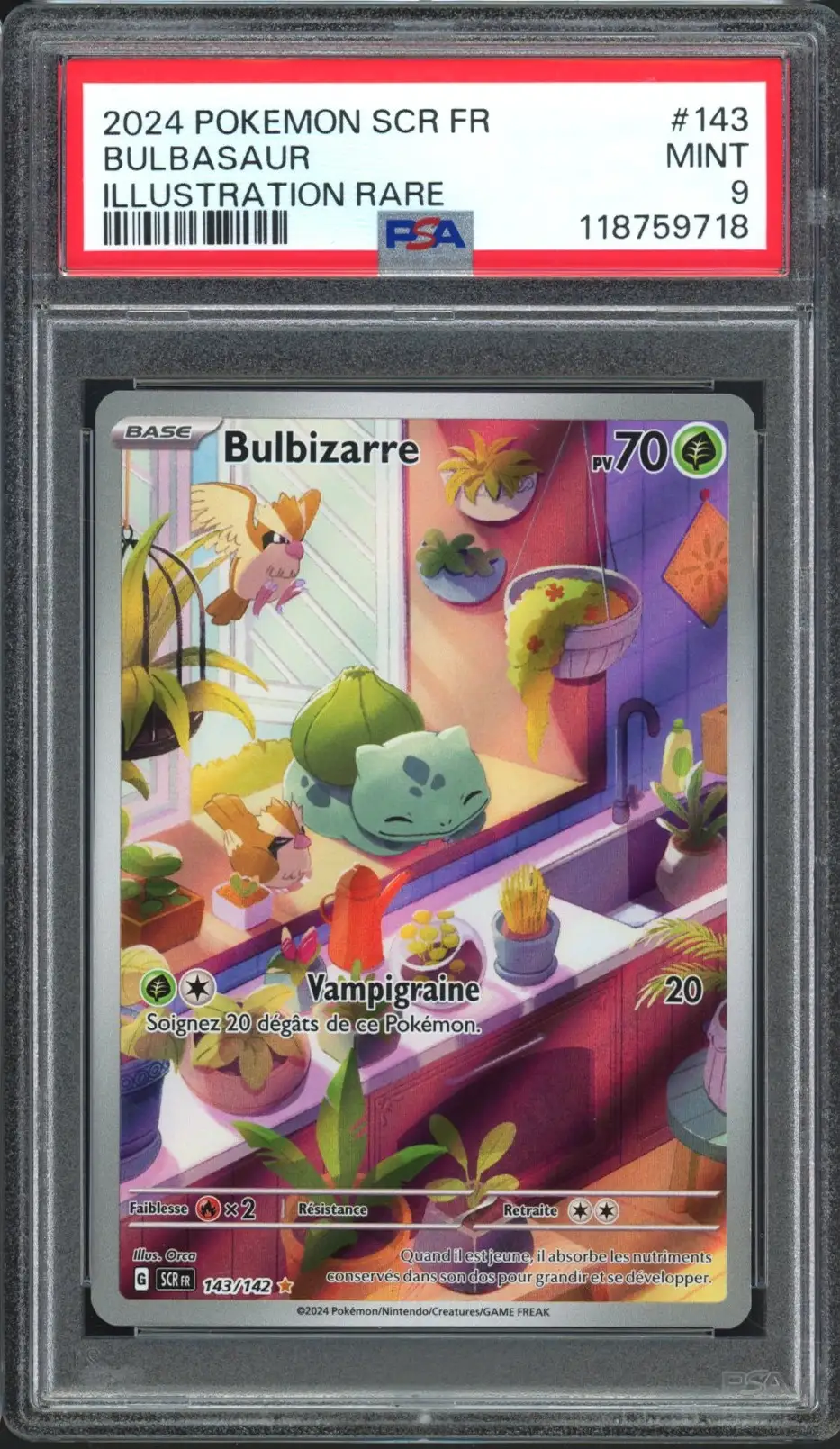 PSA 9 Bulbizarre