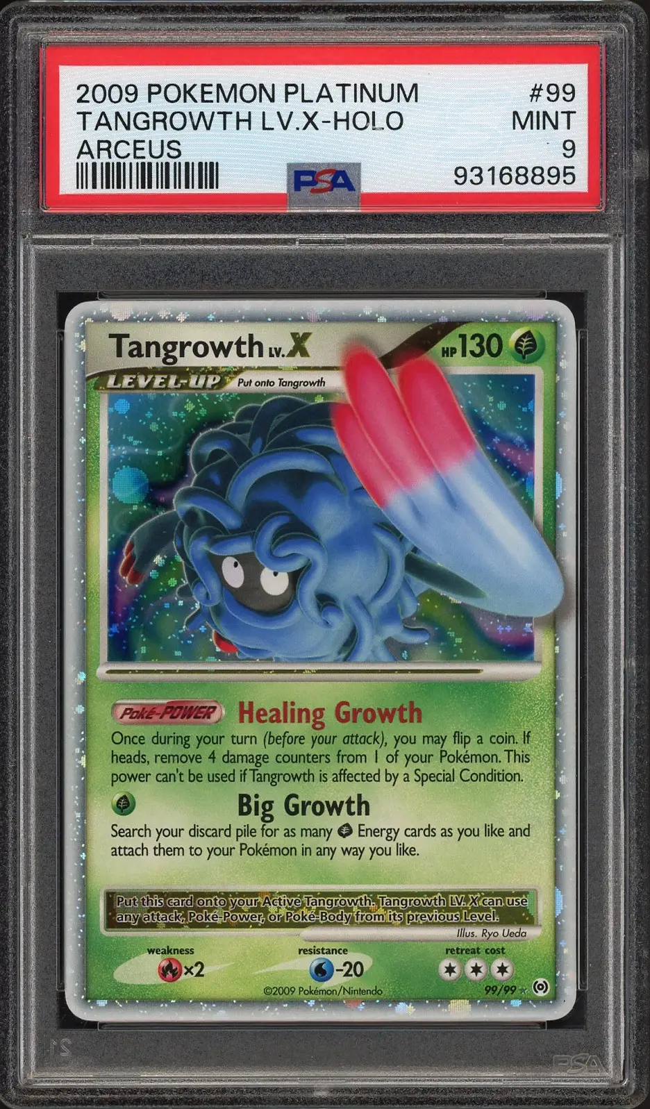 PSA 9 Tangrowth LV. X