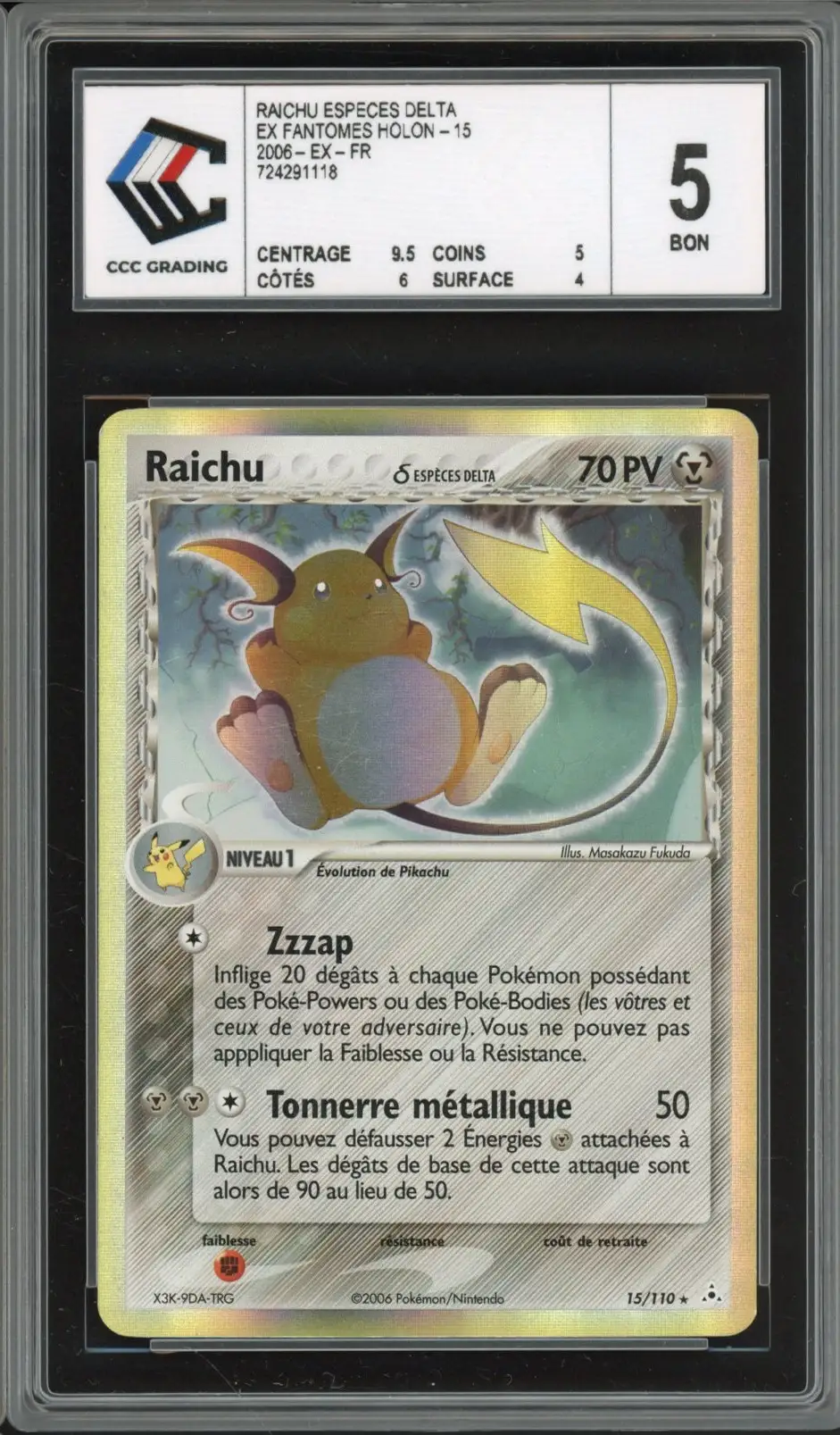 CCC 5 Raichu δ Espèces Delta Holo