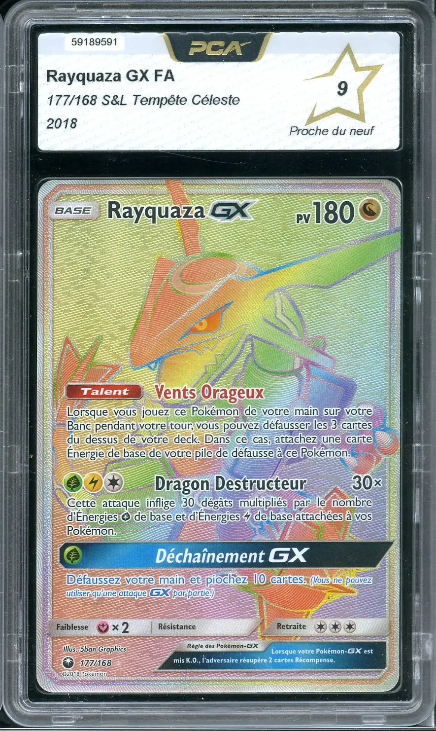 PCA 9 Rayquaza Gx Rainbow