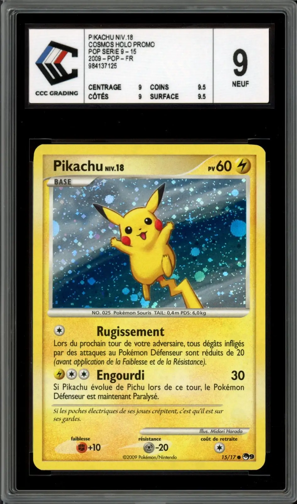 CCC 9 Pikachu Holo