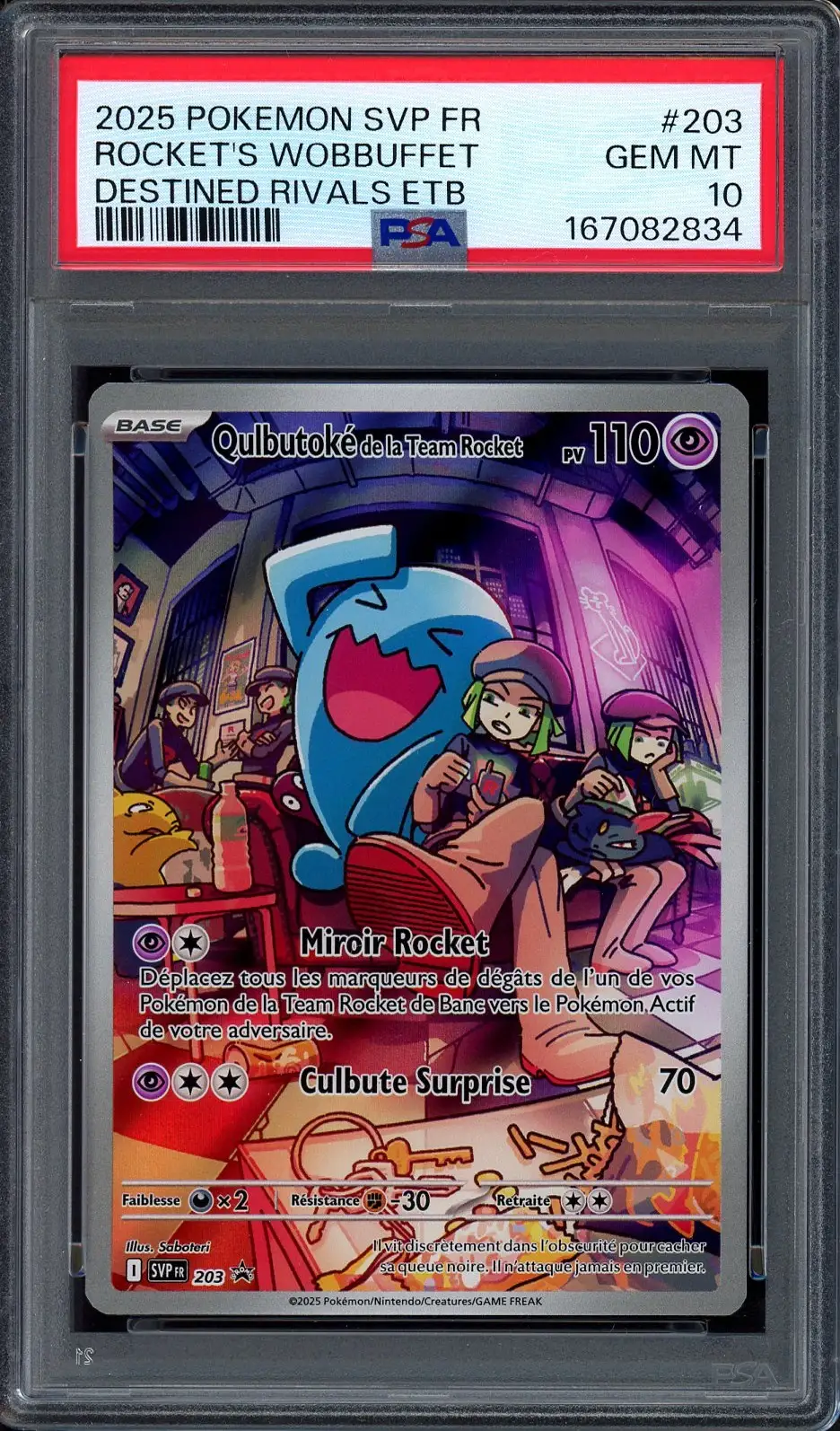 PSA 10 Qulbutoké De La Team Rocket