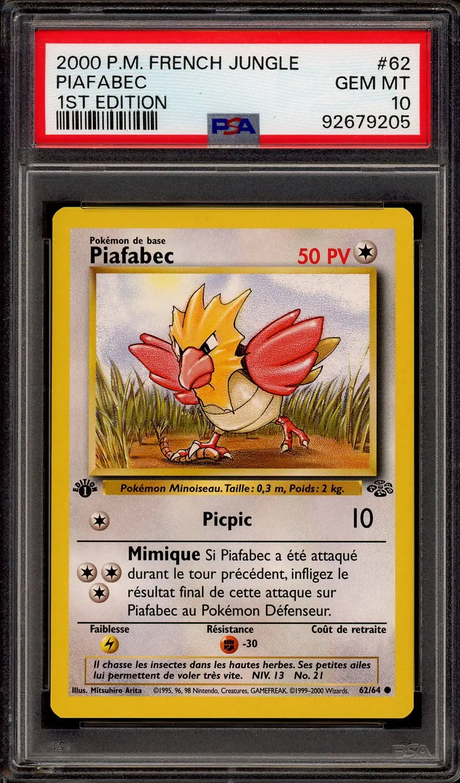 PSA 10 Piafabec
