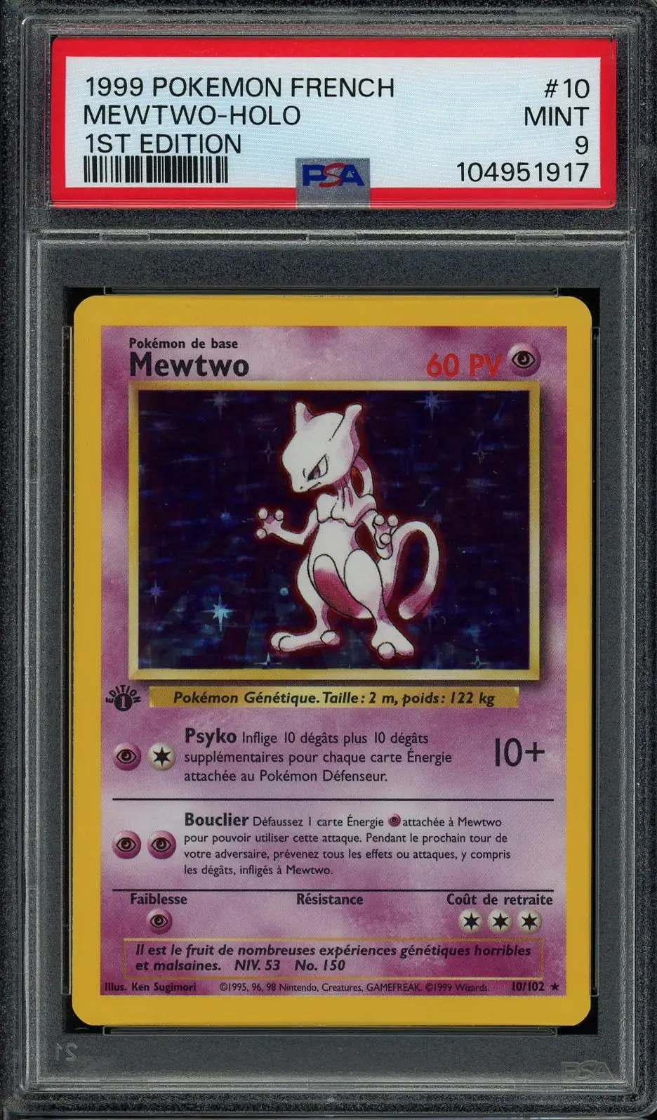 PSA 9 Mewtwo Holo