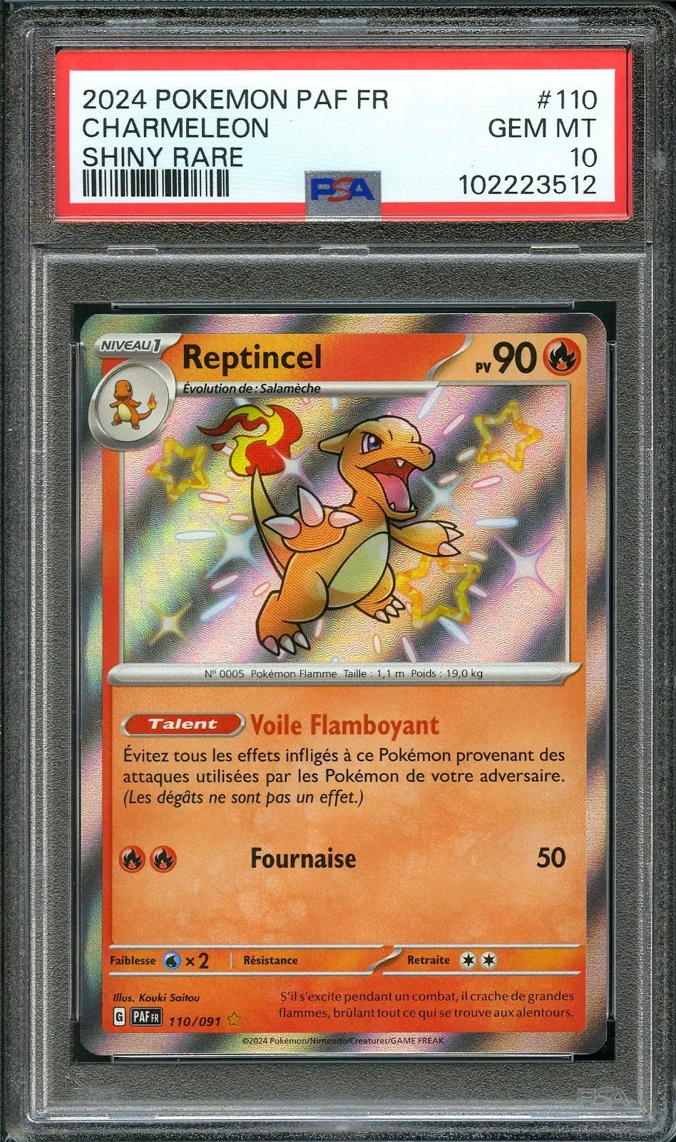 PSA 10 Reptincel Shiny