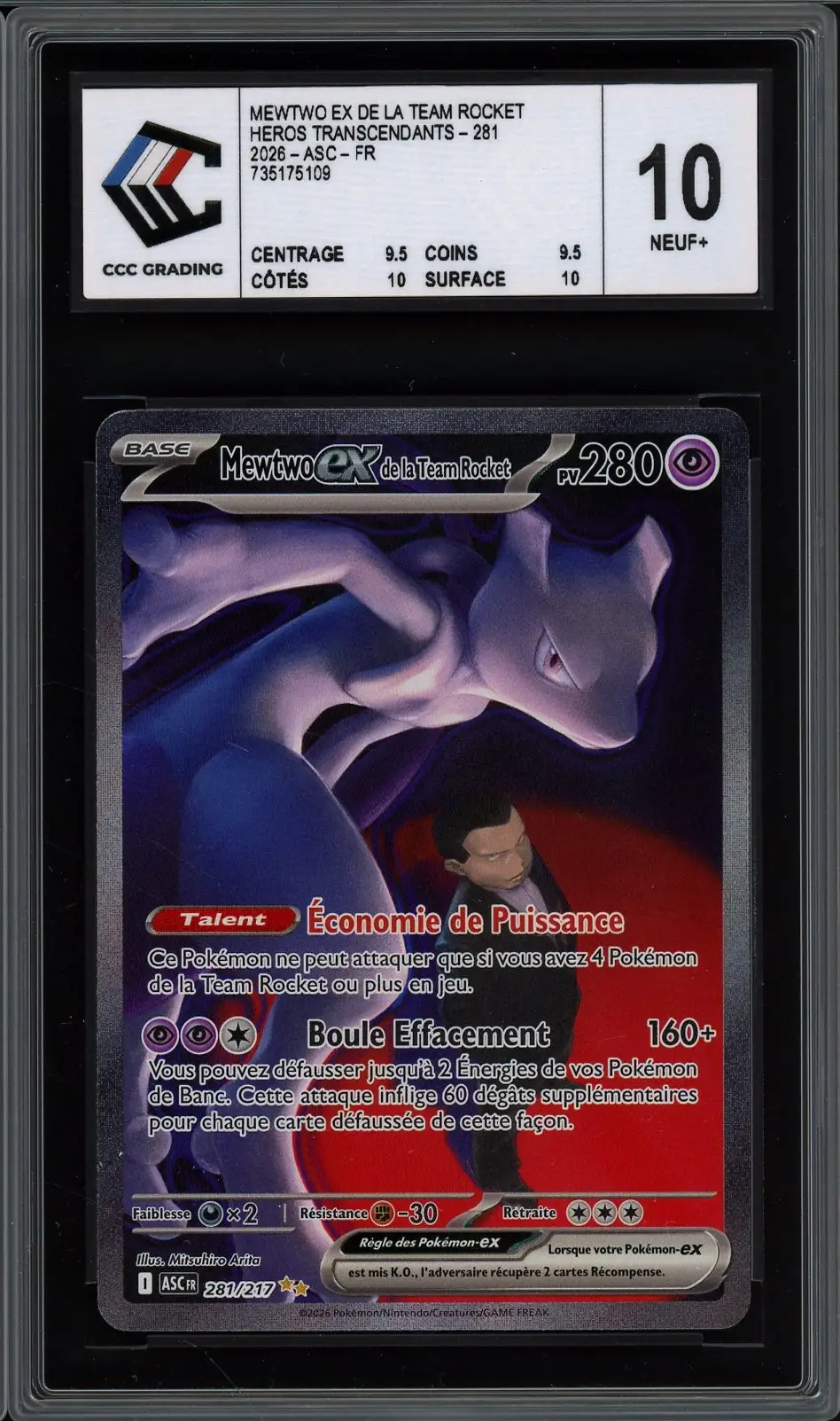 CCC 10 Mewtwo Ex de la Team Rocket