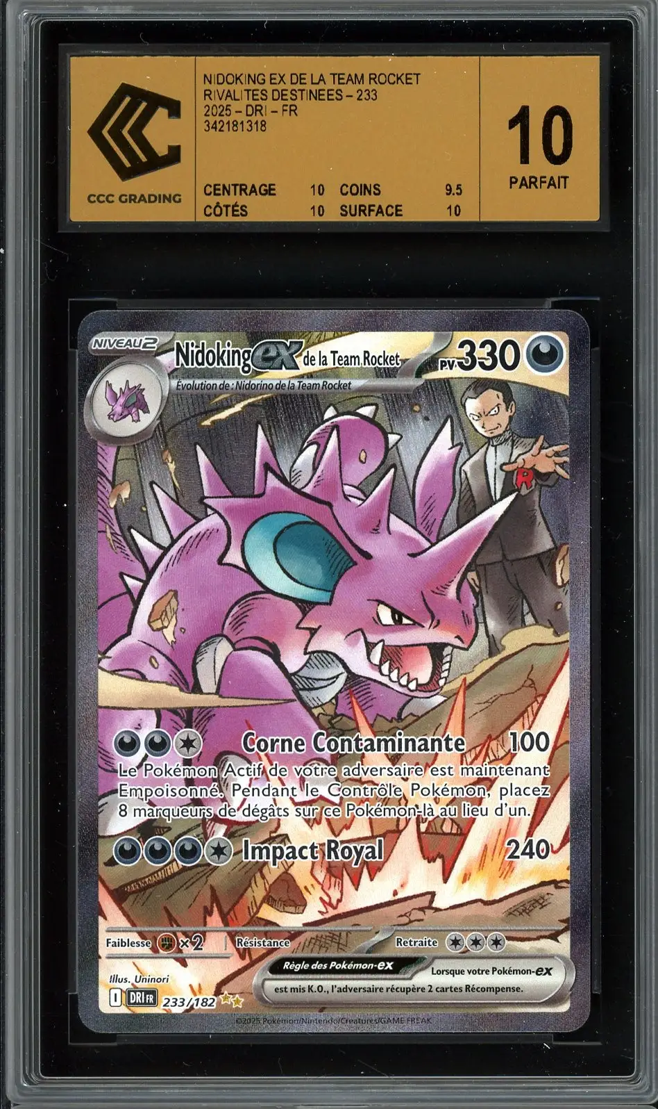 CCC 10 Nidoking Ex de la Team Rocket