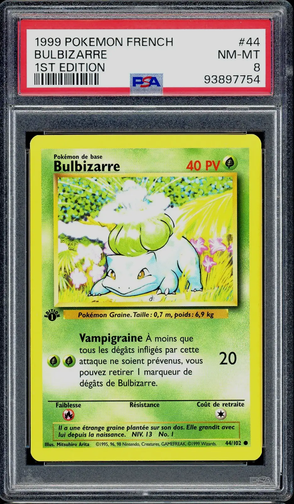 PSA 8 Bulbizarre