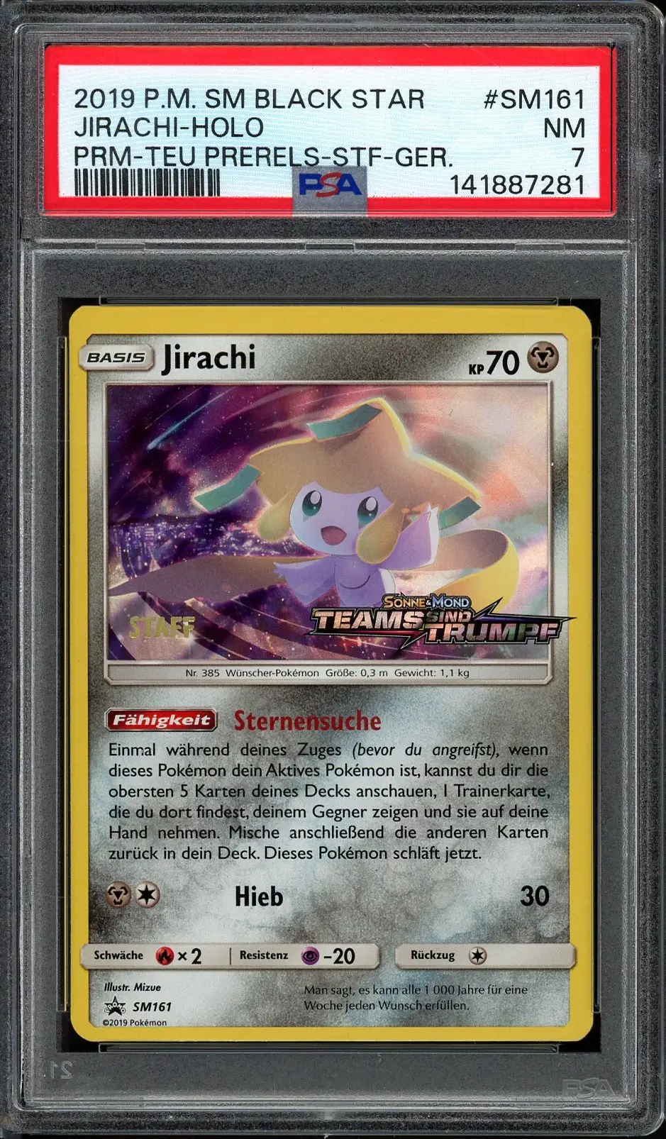 PSA 7 Jirachi