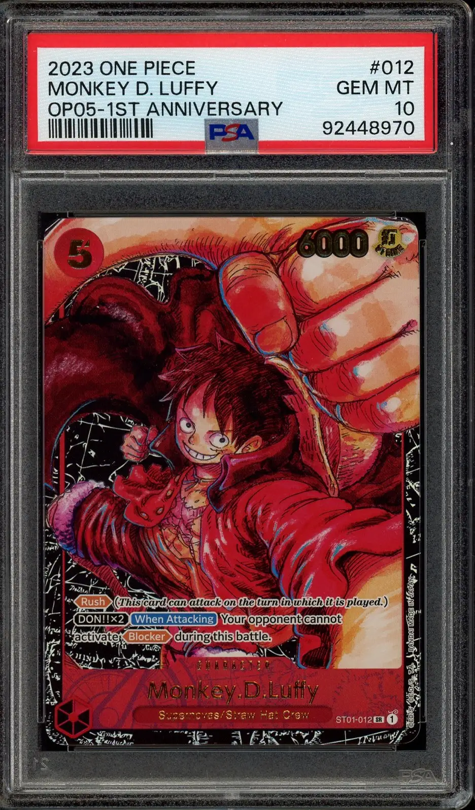 PSA 10 Monkey D. Luffy
