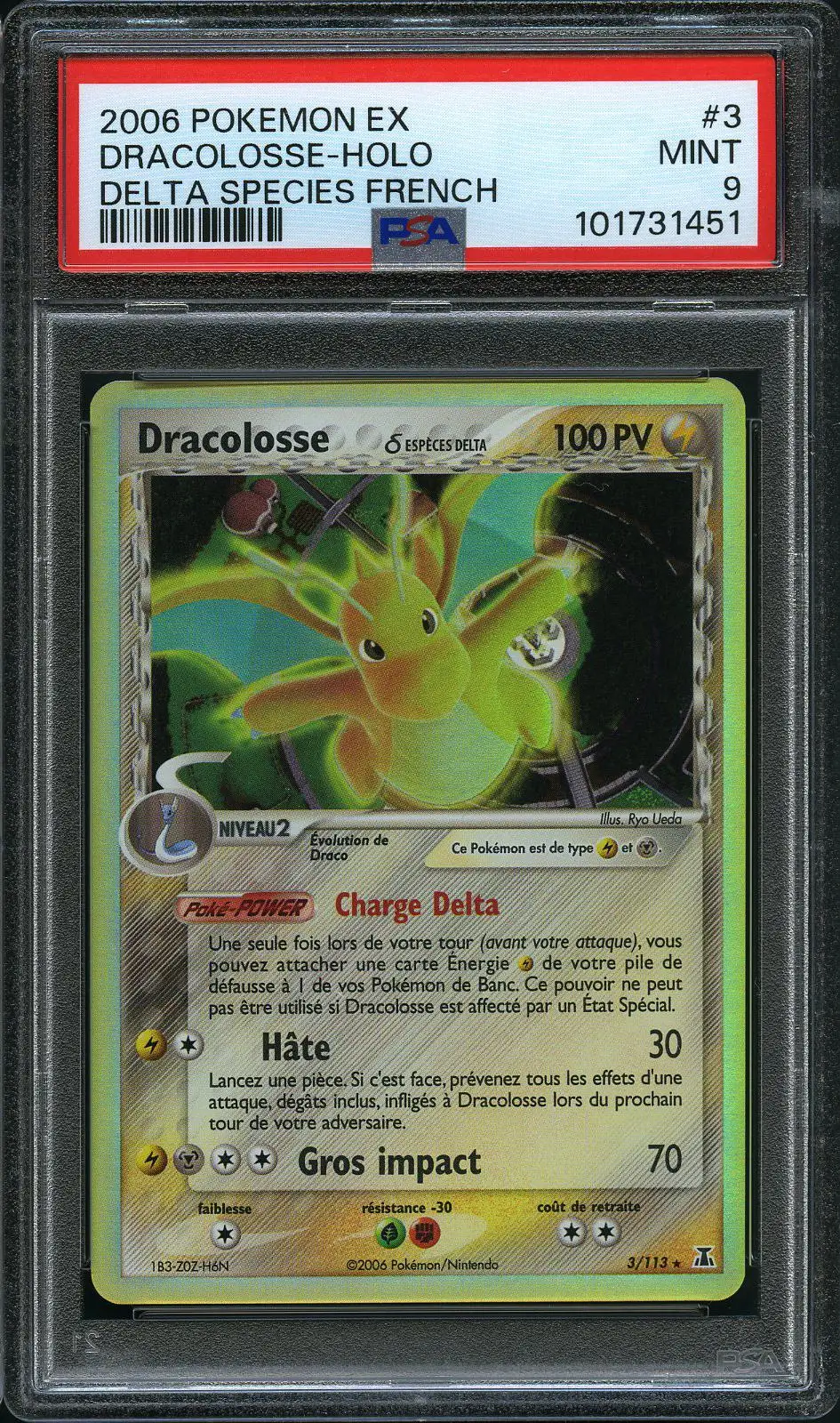 PSA 9 Dracolosse Holo