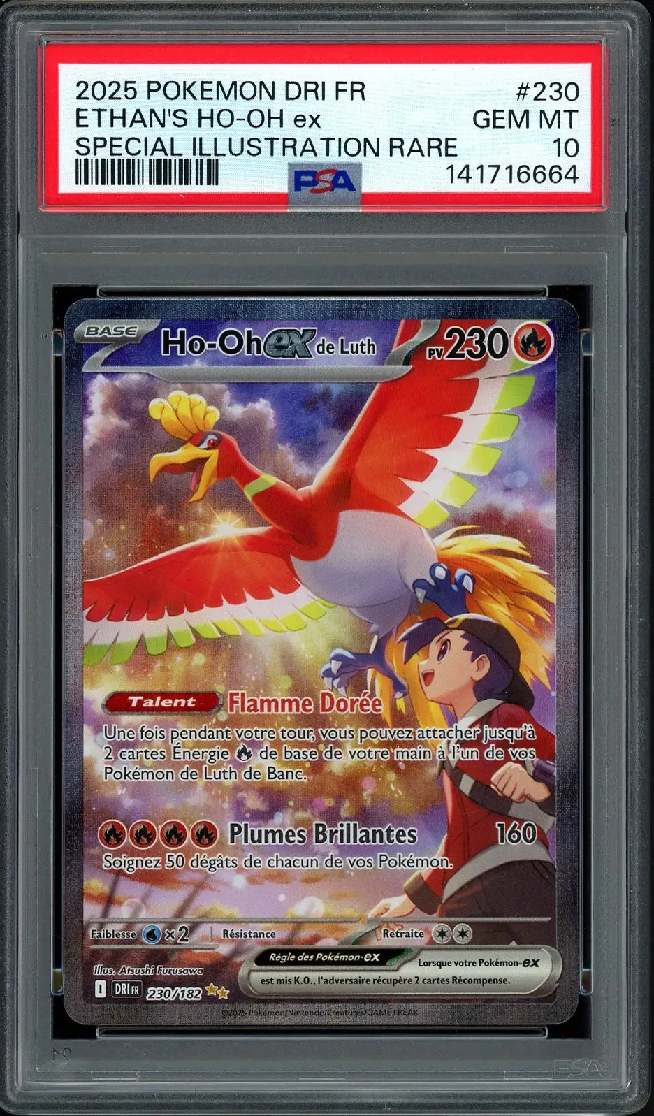 PSA 10 Ho-Oh Ex de Luth