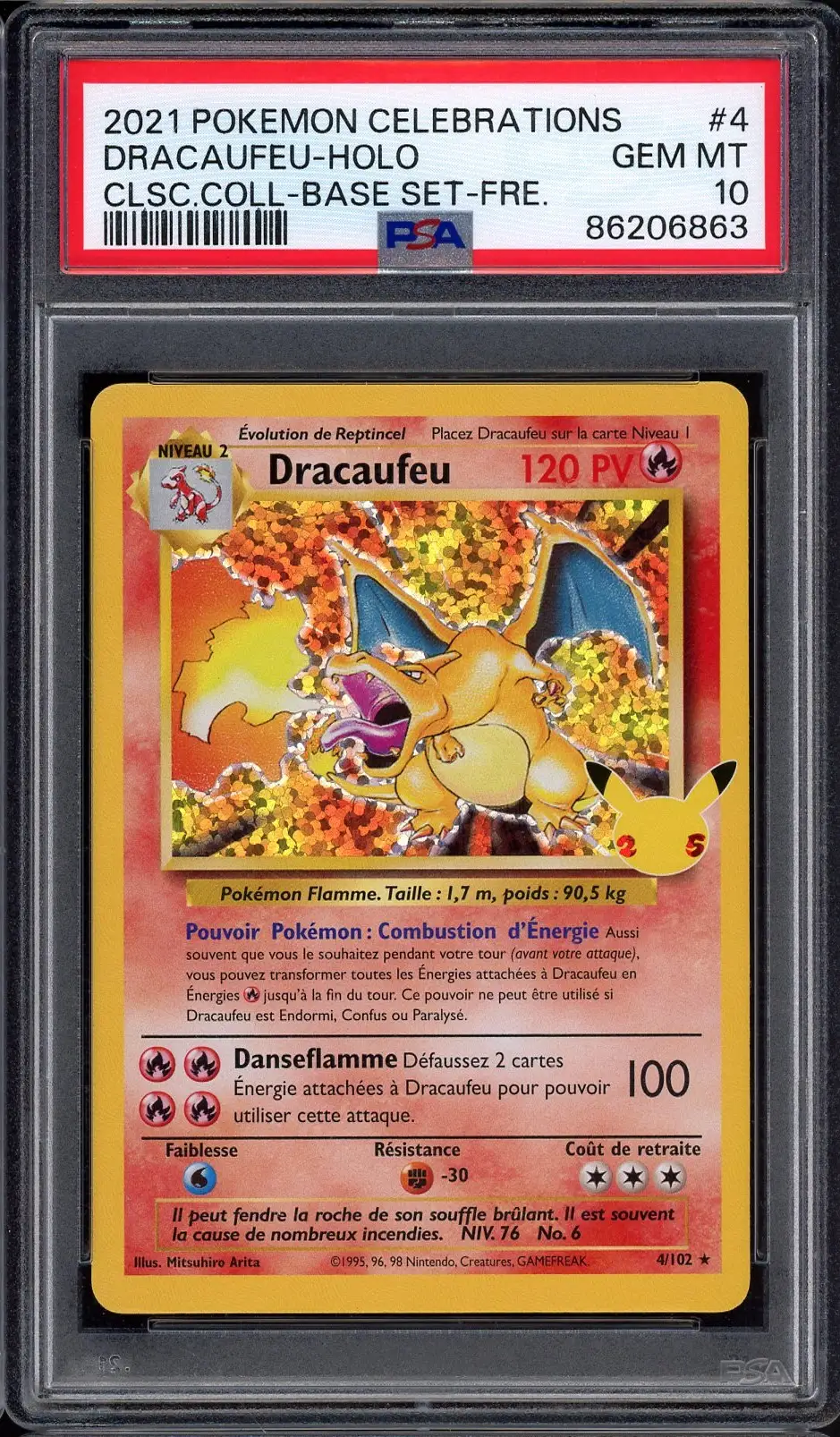 PSA 10 Dracaufeu Holo