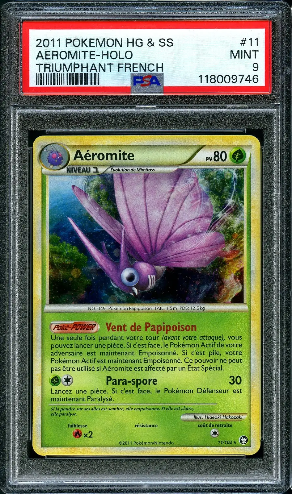 PSA 9 Aéromite Holo