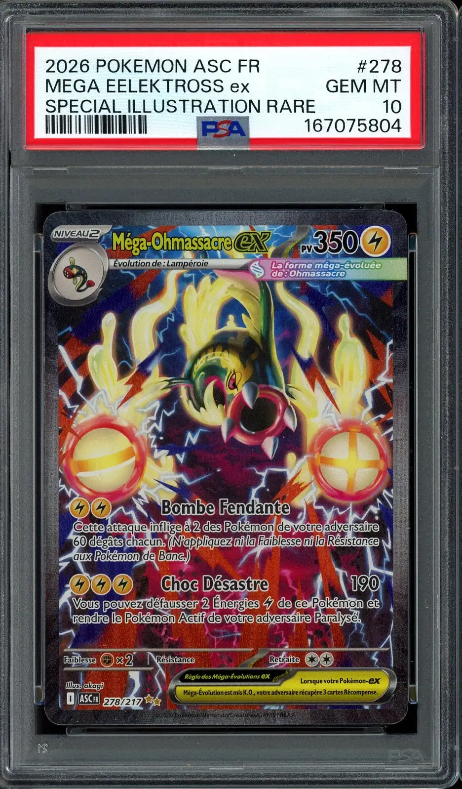 PSA 10 Méga-Ohmassacre Ex