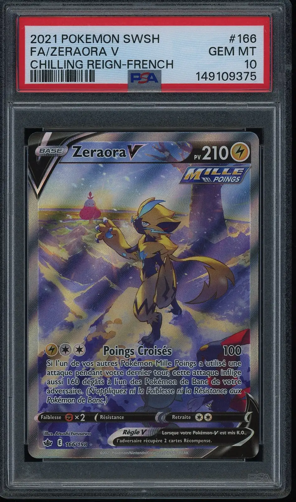 PSA 10 Zeraora VStar