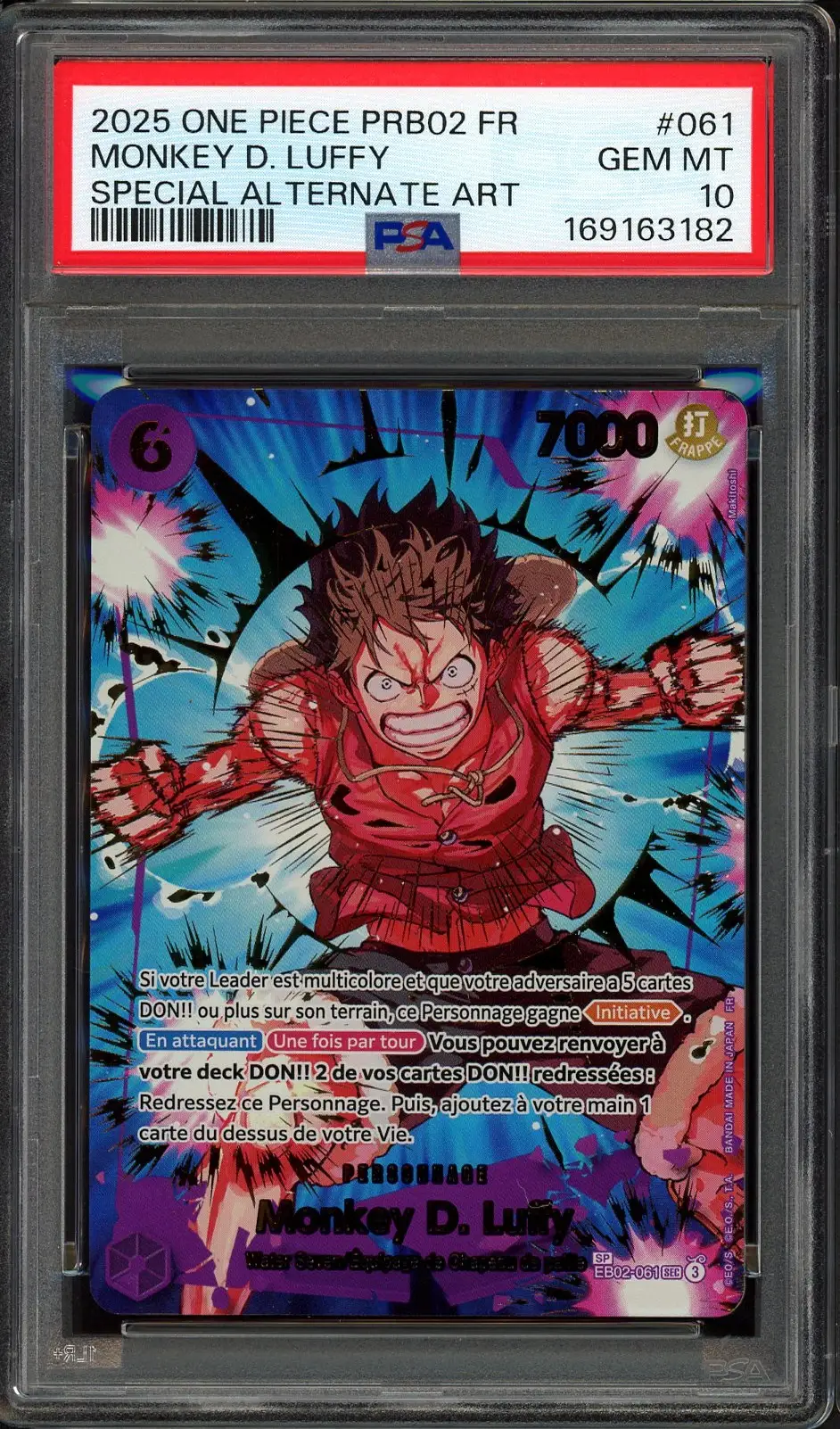 PSA 10 Monkey D. Luffy