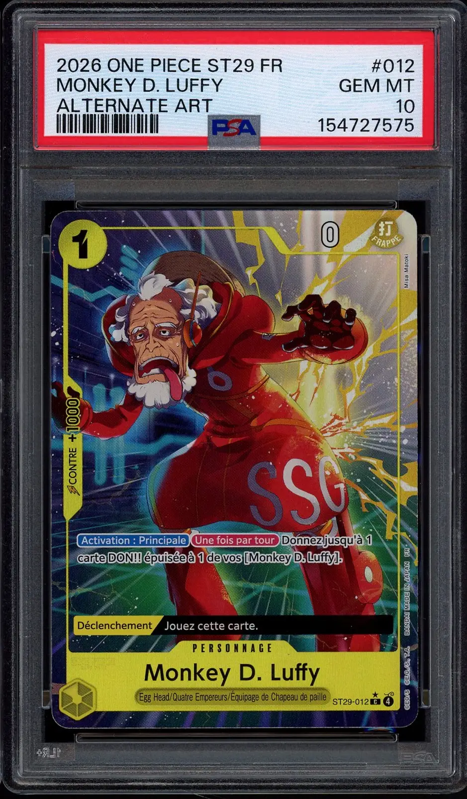 PSA 10 Monkey D. Luffy