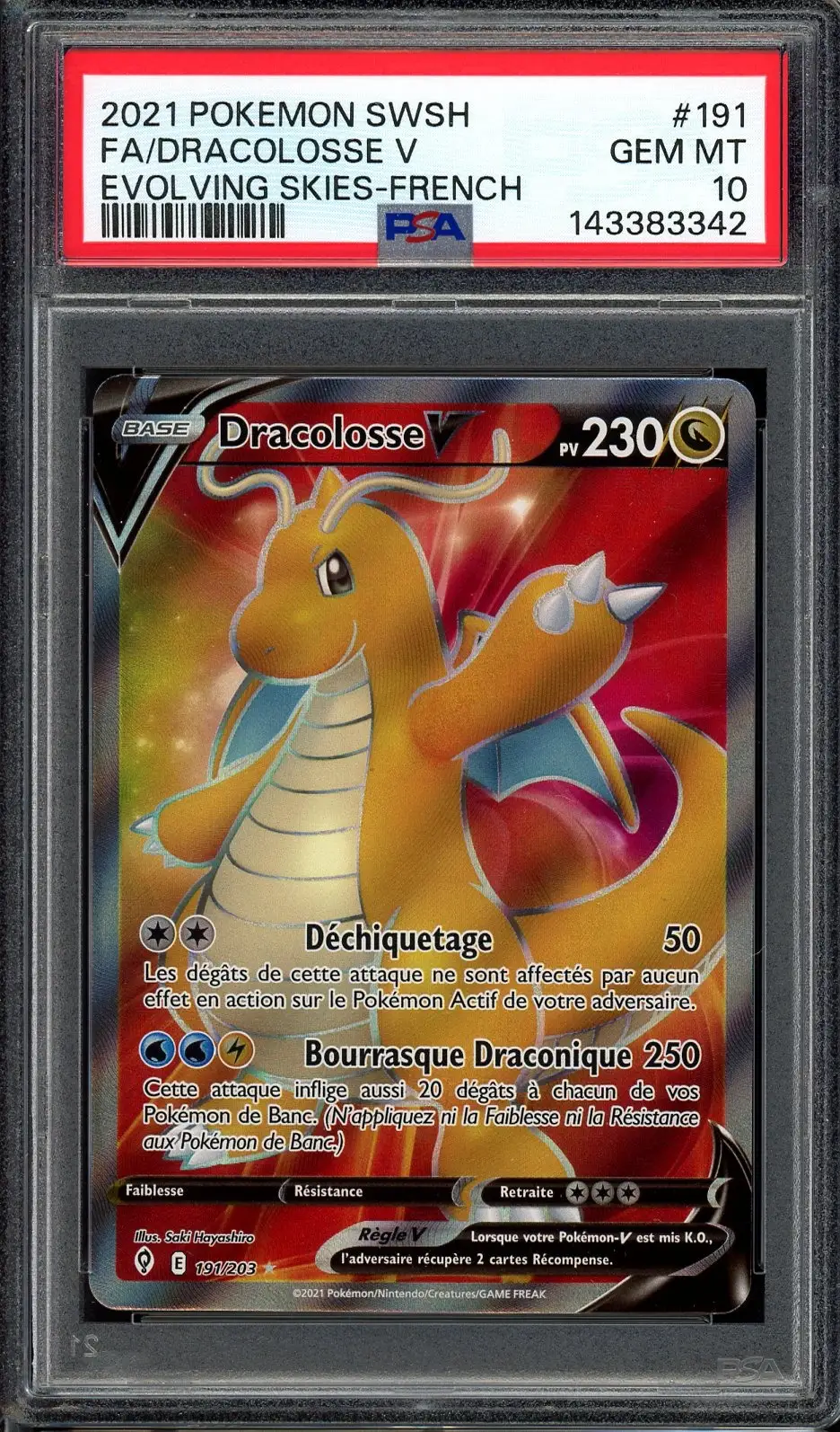PSA 10 Dracolosse V