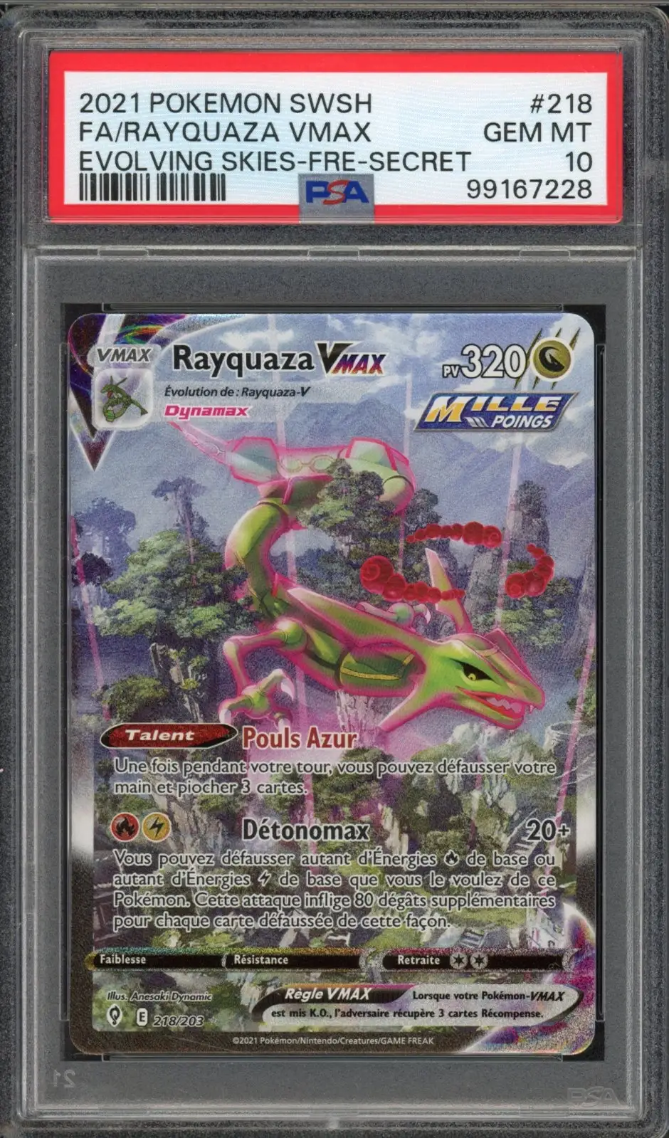 PSA 10 Rayquaza VMax