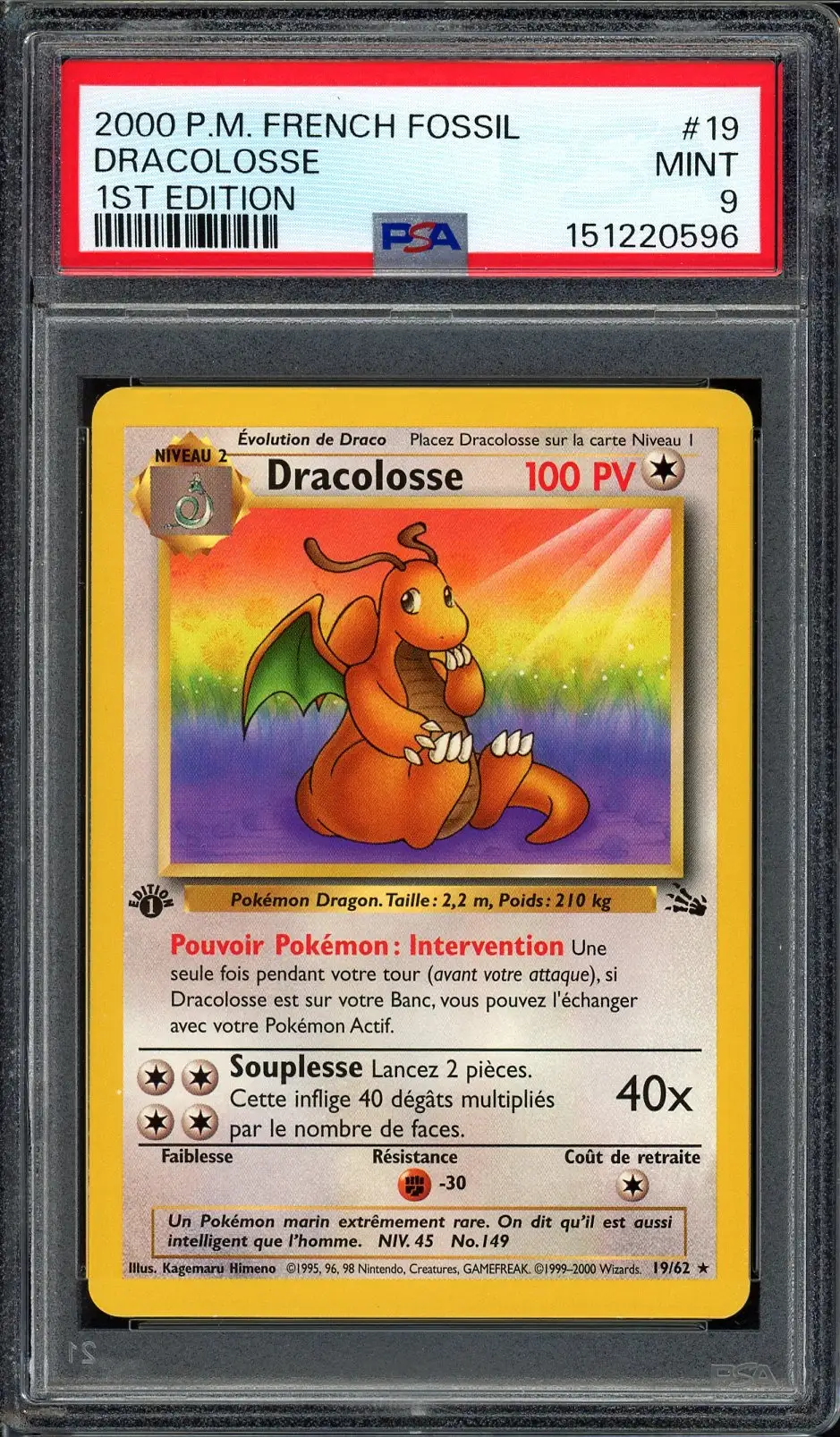 PSA 9 Dracolosse