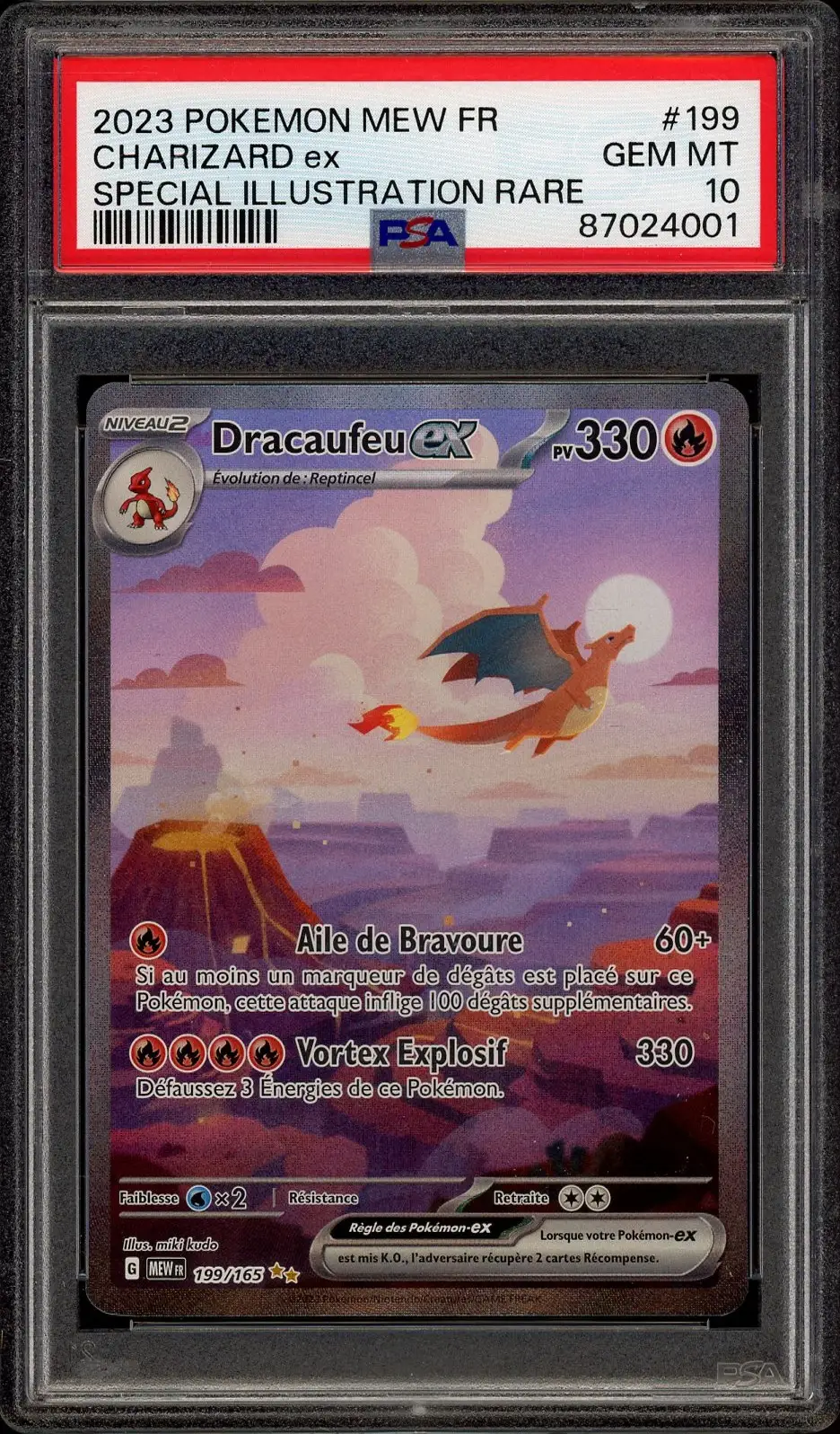 PSA 10 Dracaufeu Ex
