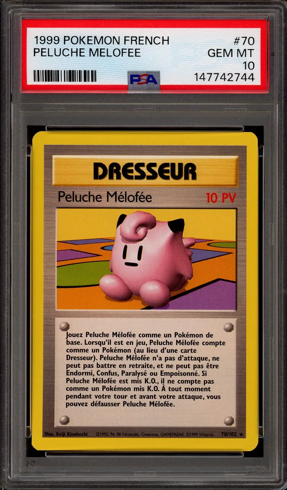 PSA 10 Peluche Mélofée
