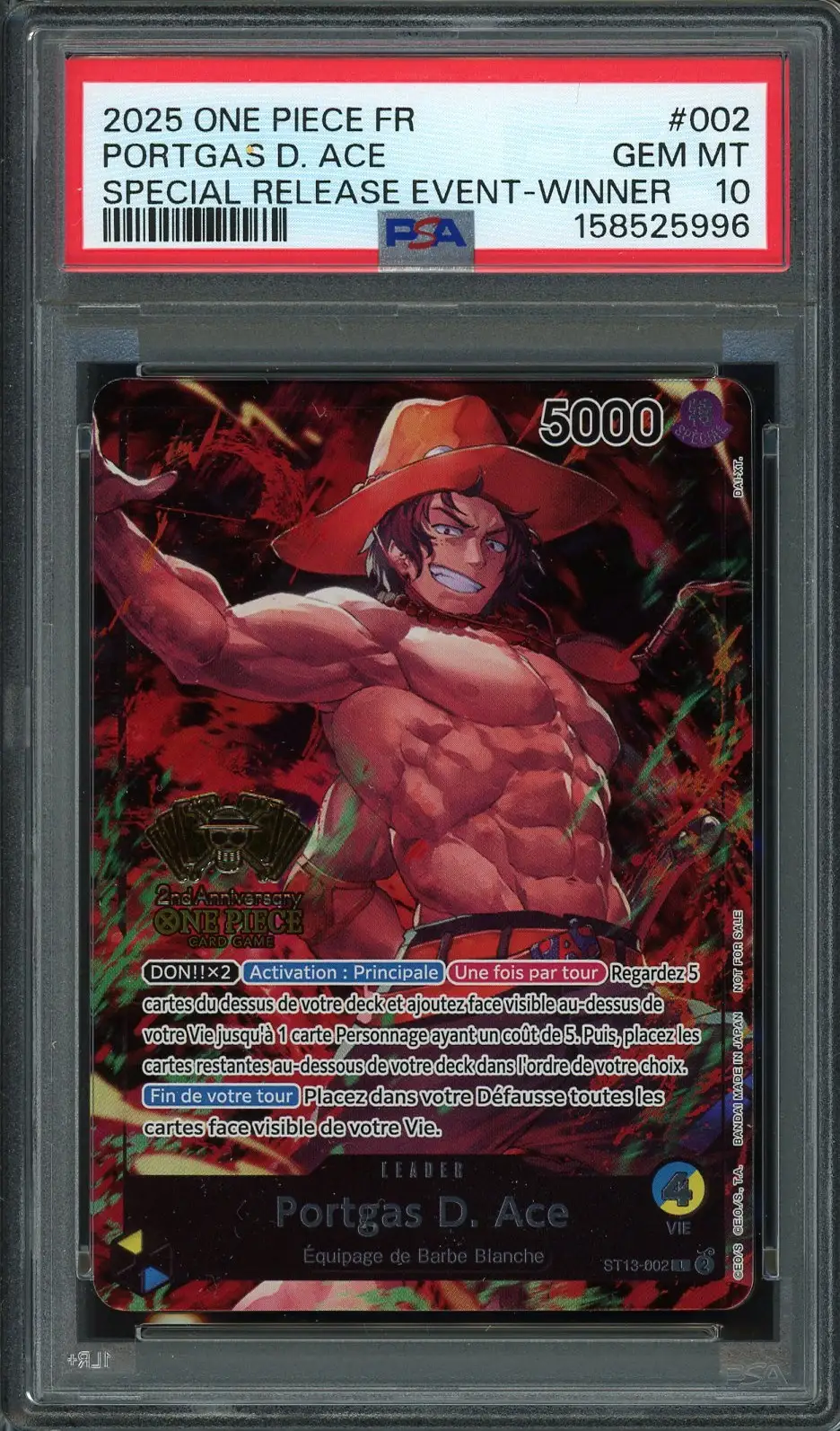 PSA 10 Portgas D. Ace