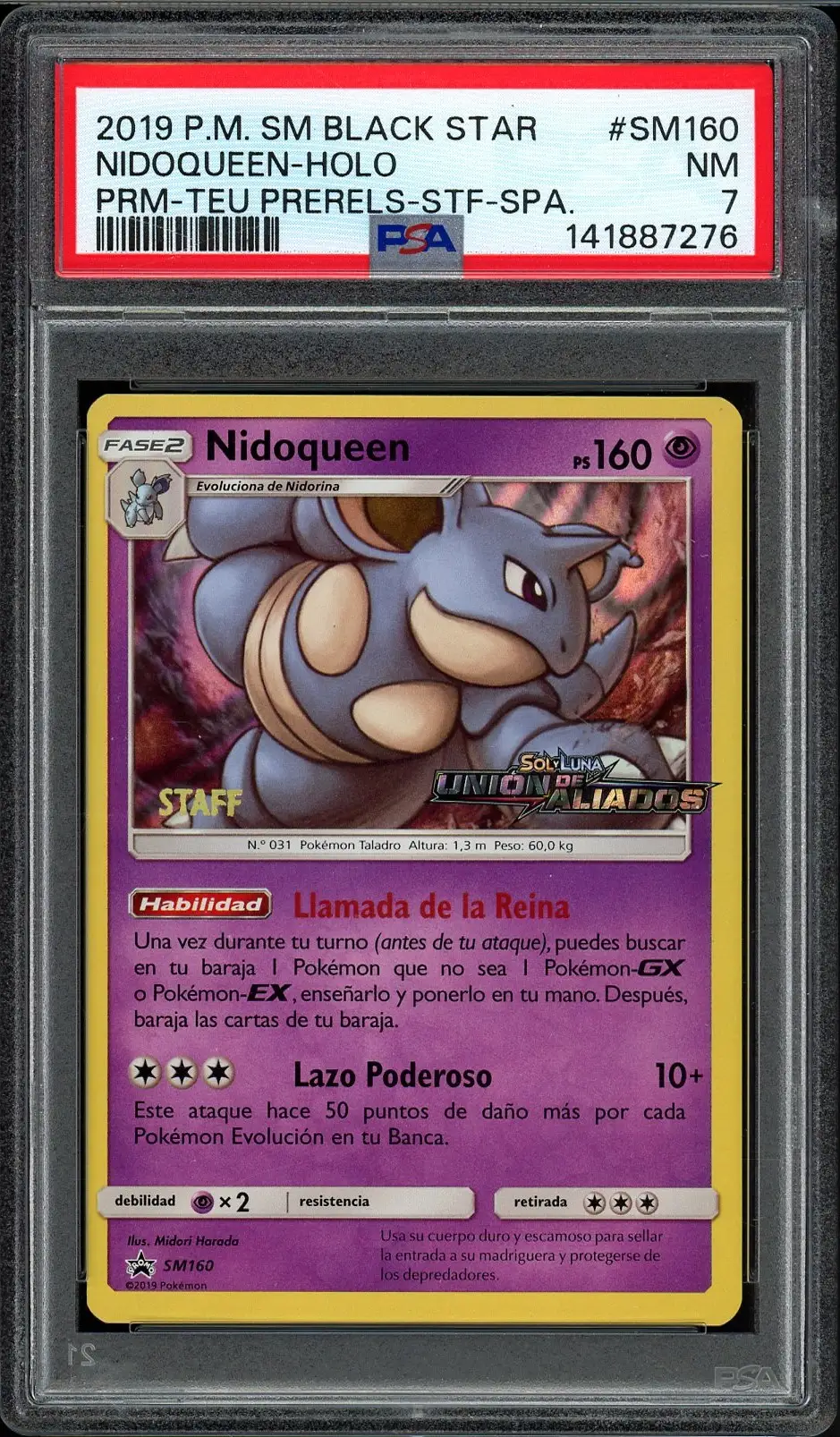 PSA 7 Nidoqueen Holo