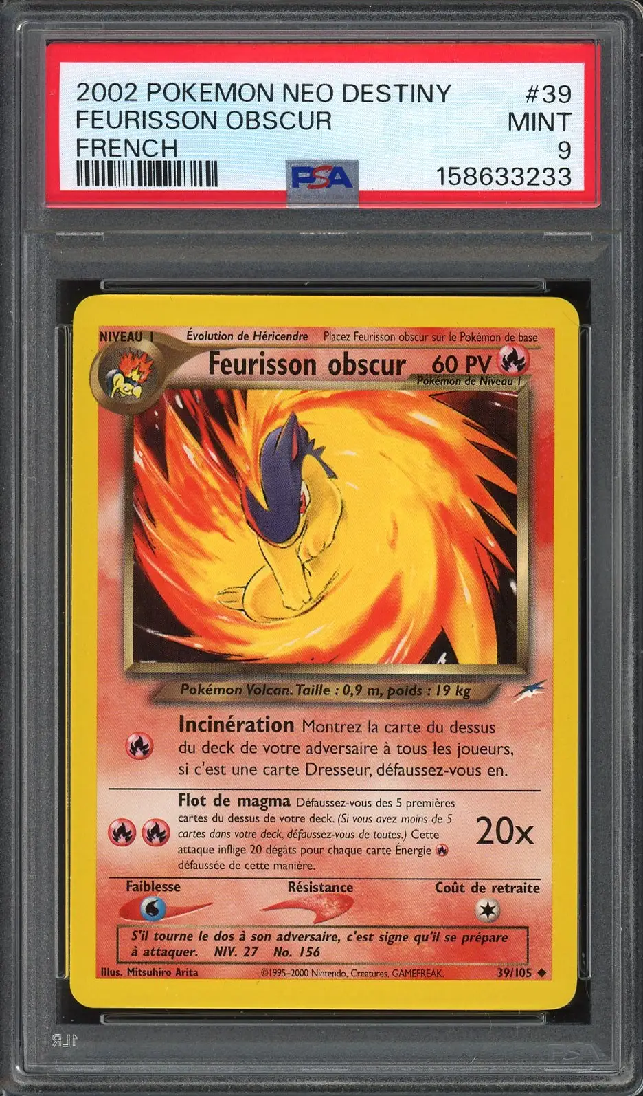 PSA 9 Feurisson Obscur
