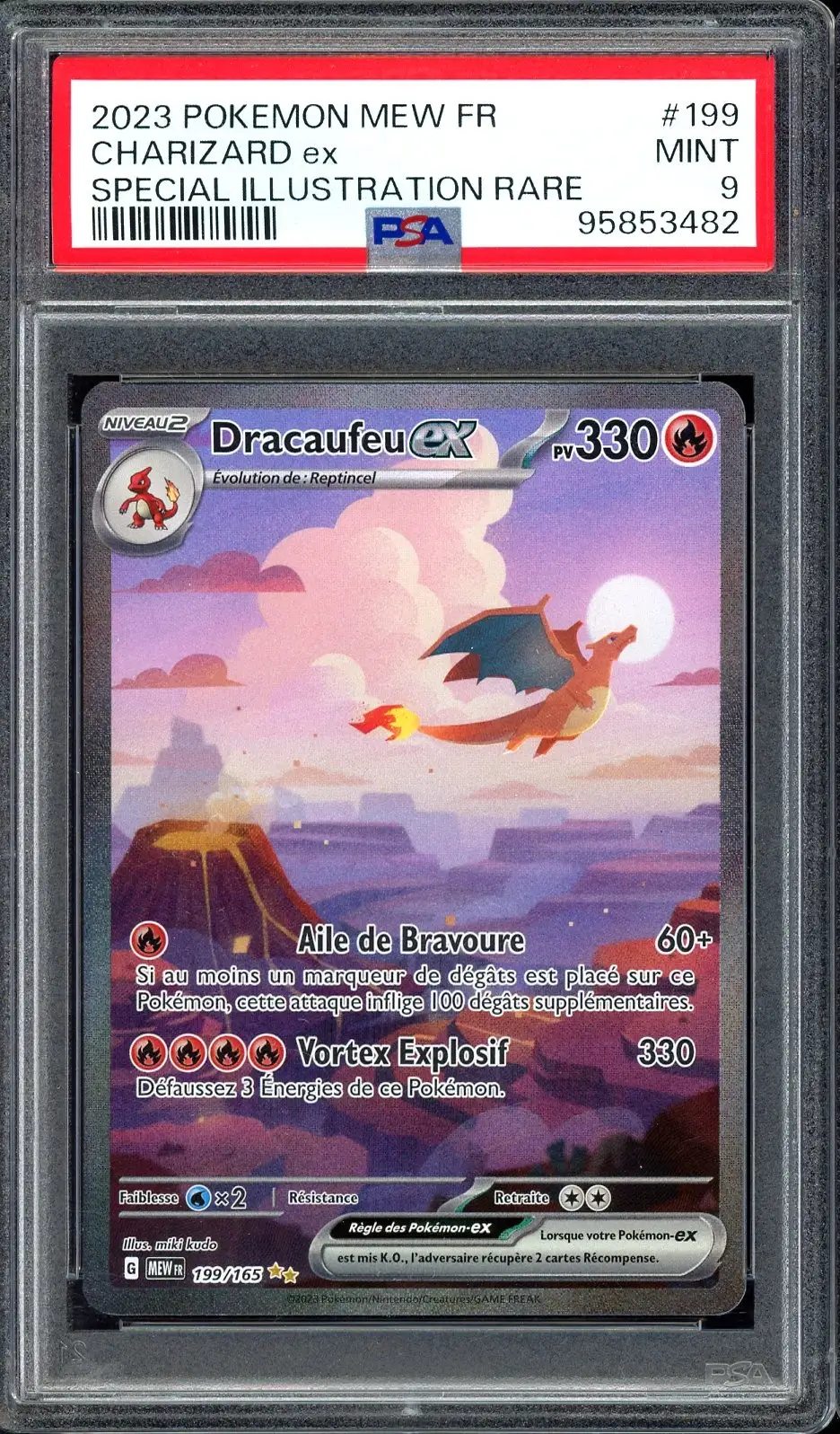 PSA 9 Dracaufeu Ex