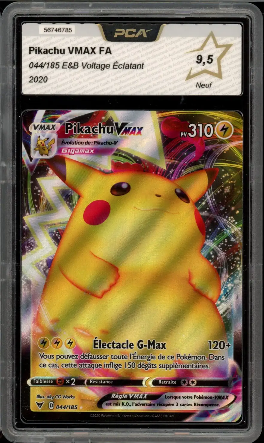PCA 9.5 Pikachu VMax