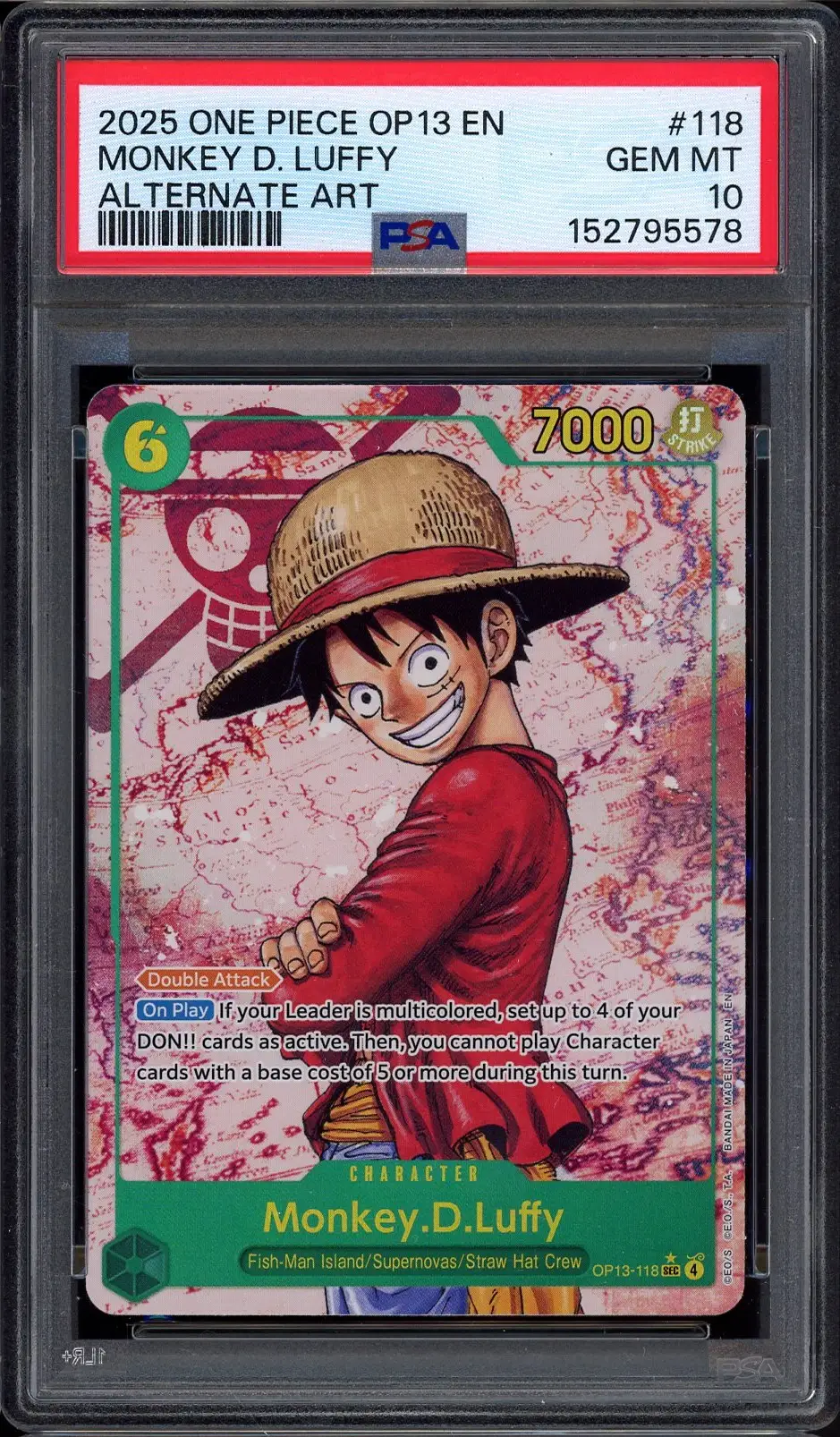 PSA 10 Monkey D.Luffy