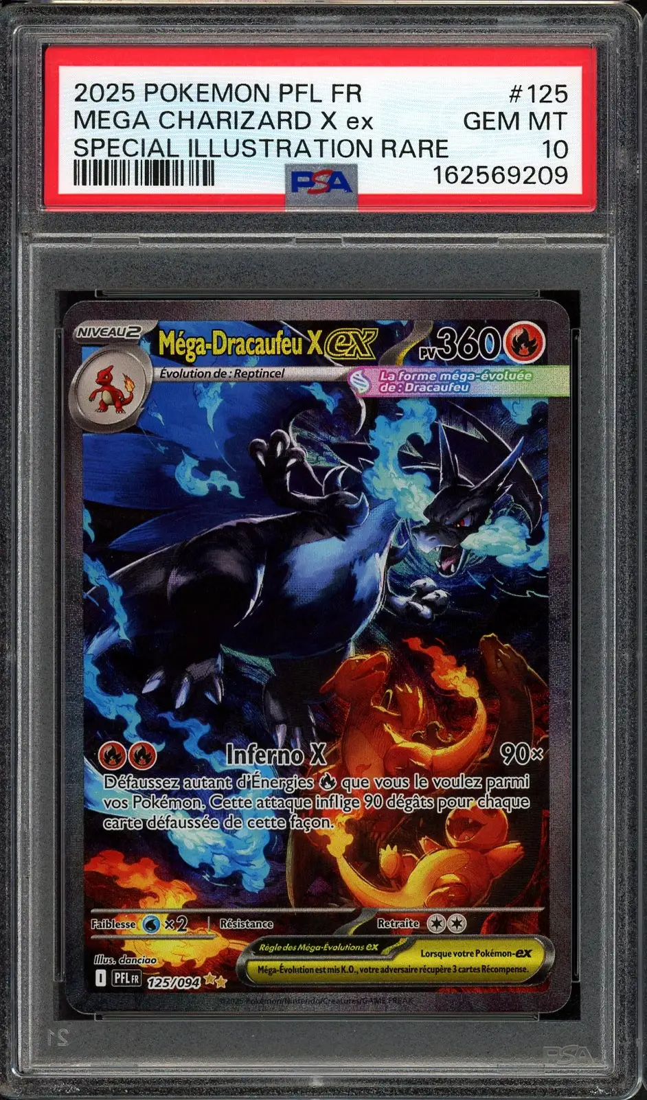 PSA 10 Méga-Dracaufeu X Ex