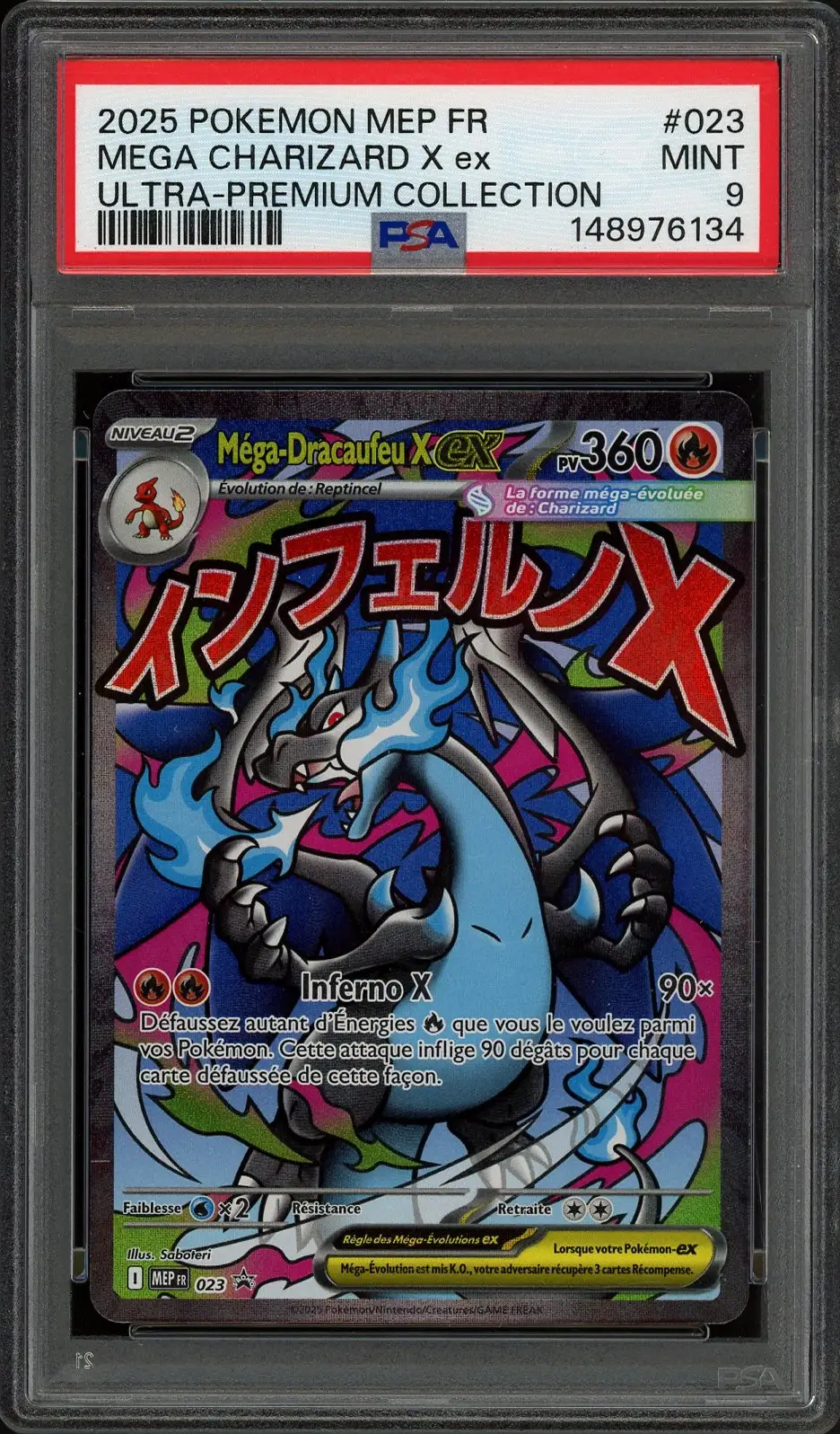 PSA 9 Méga-Dracaufeu X Ex